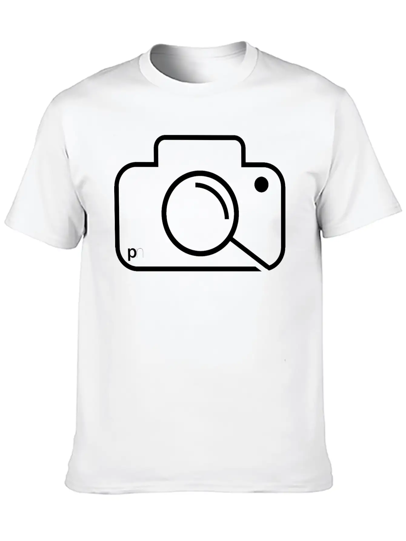 Camera Logo Essential Unisex Summer Tee – Soft Cotton Casual Fit