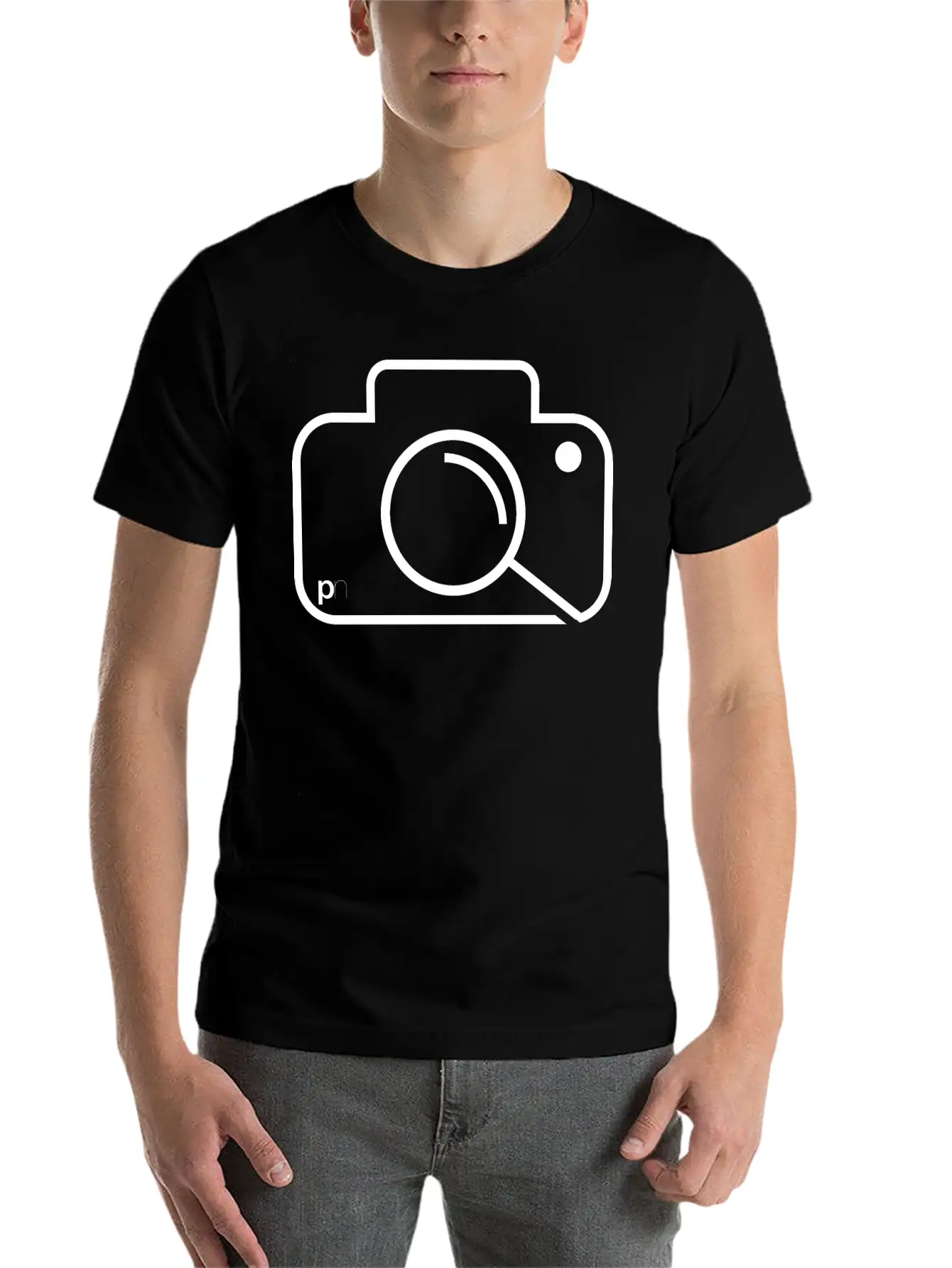 Camera Logo Essential Unisex Summer Tee – Soft Cotton Casual Fit
