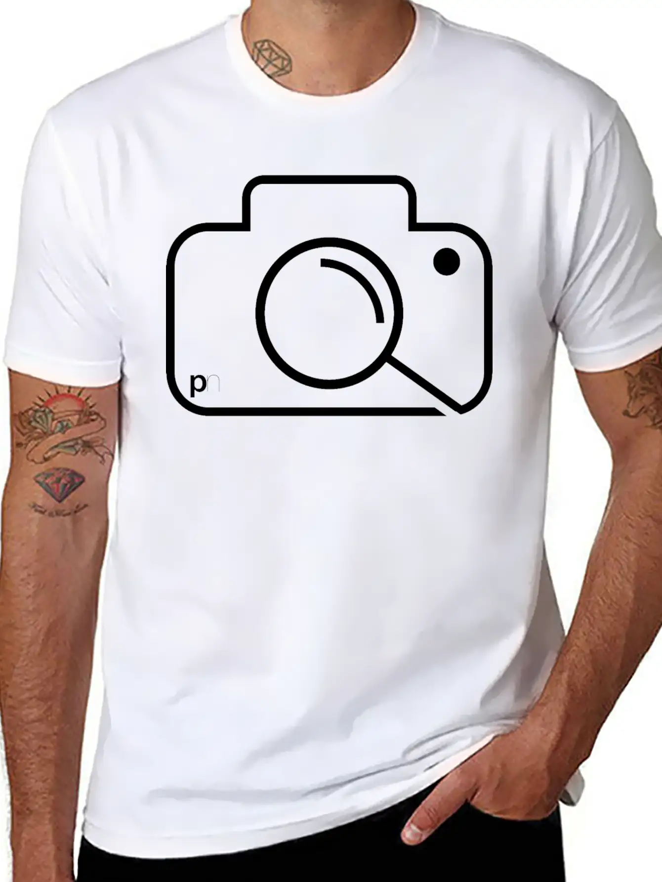 Camera Logo Essential Unisex Summer Tee – Soft Cotton Casual Fit