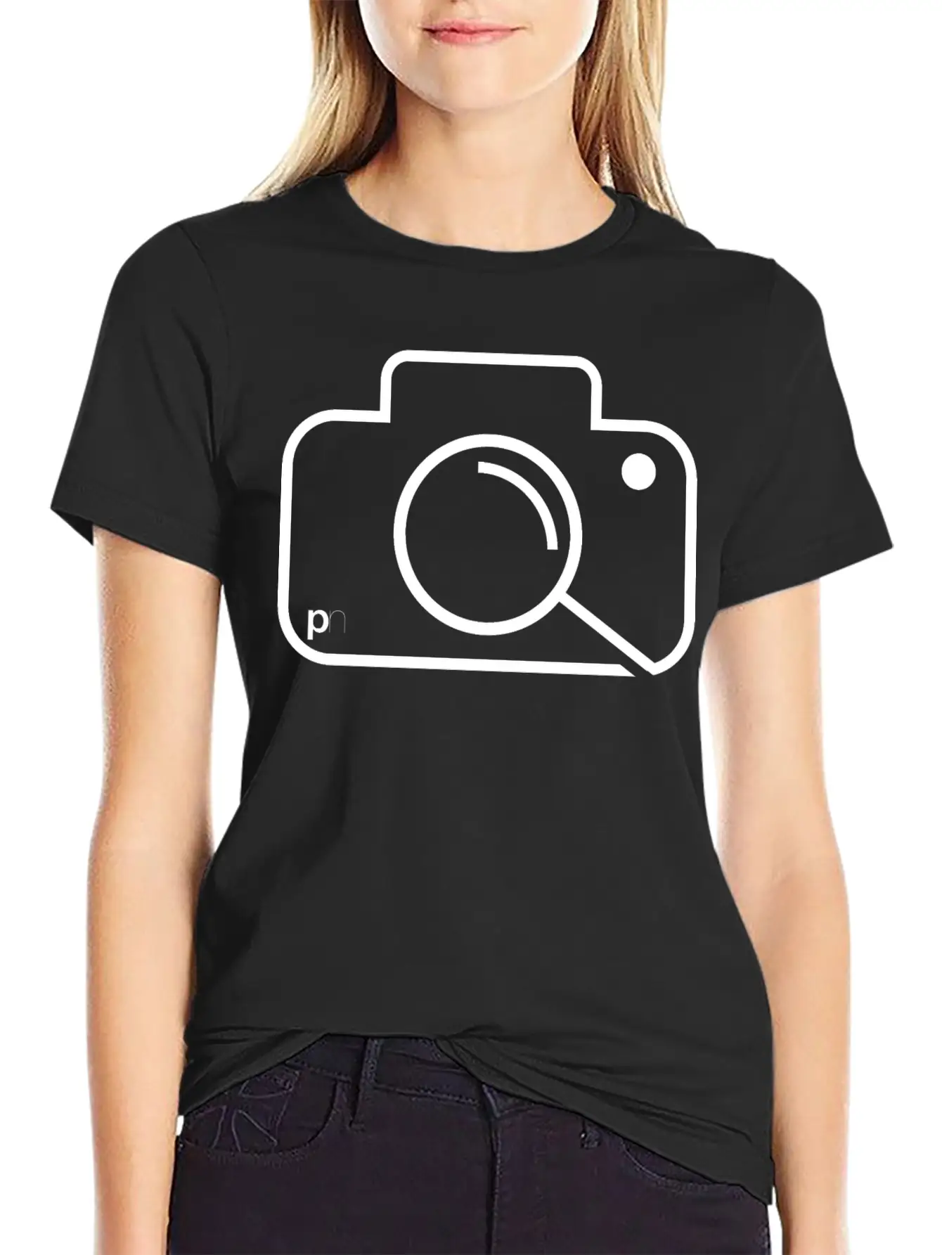 Camera Logo Essential Unisex Summer Tee – Soft Cotton Casual Fit