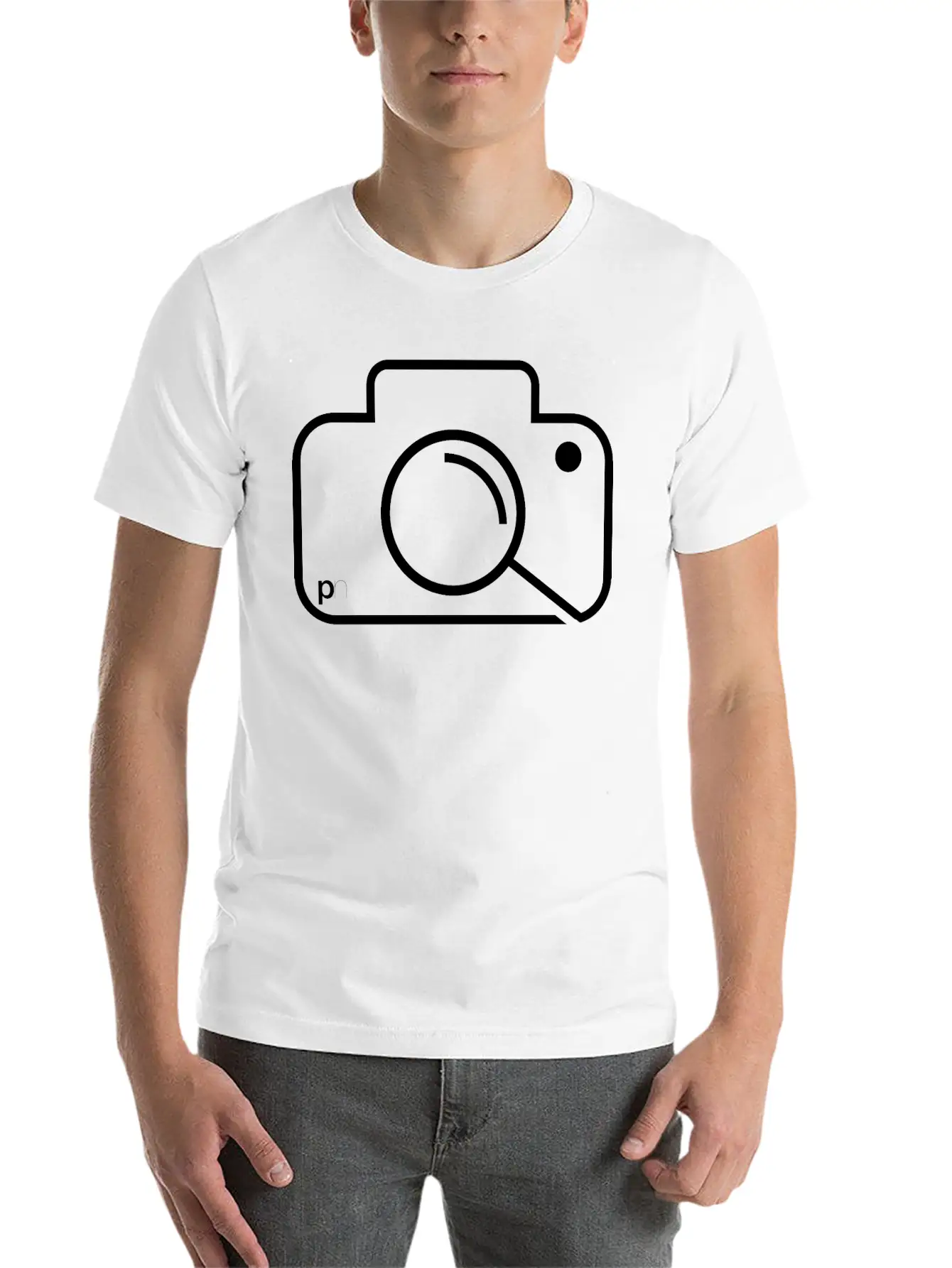 Camera Logo Essential Unisex Summer Tee – Soft Cotton Casual Fit