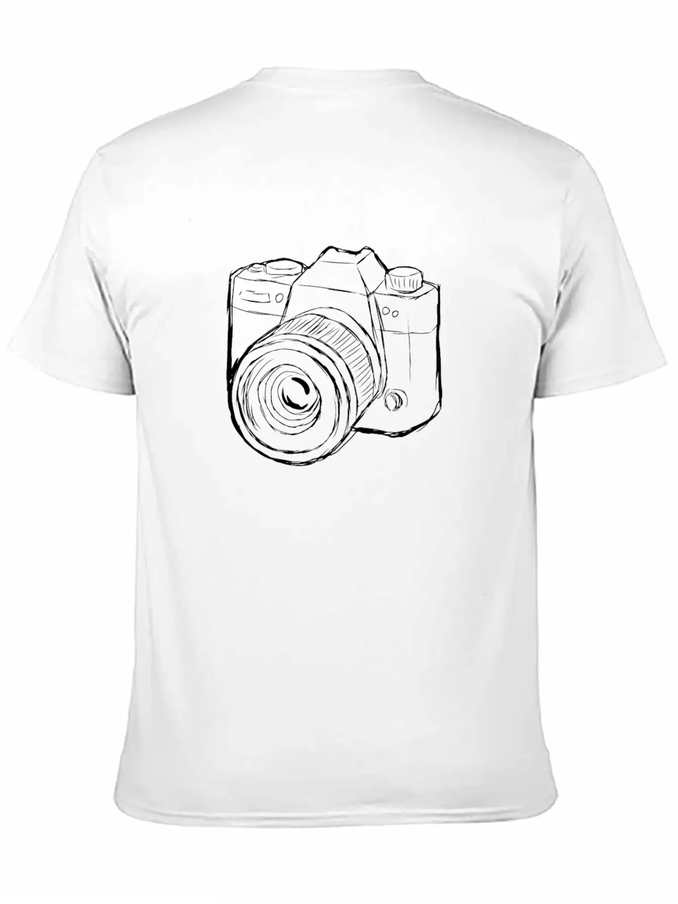 Camera Strokes Gift For Photographer Comfortable Minimalist Graphic Tee – Summer Style Essential