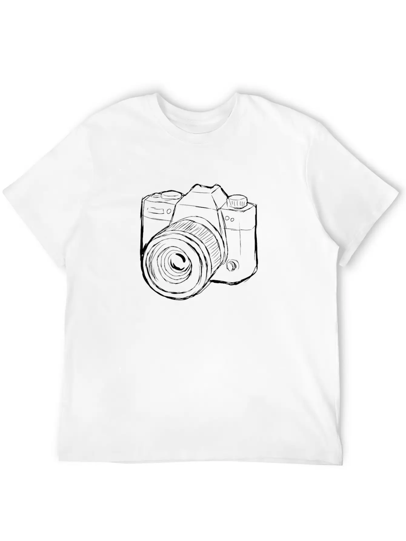 Camera Strokes Gift For Photographer Comfortable Minimalist Graphic Tee – Summer Style Essential