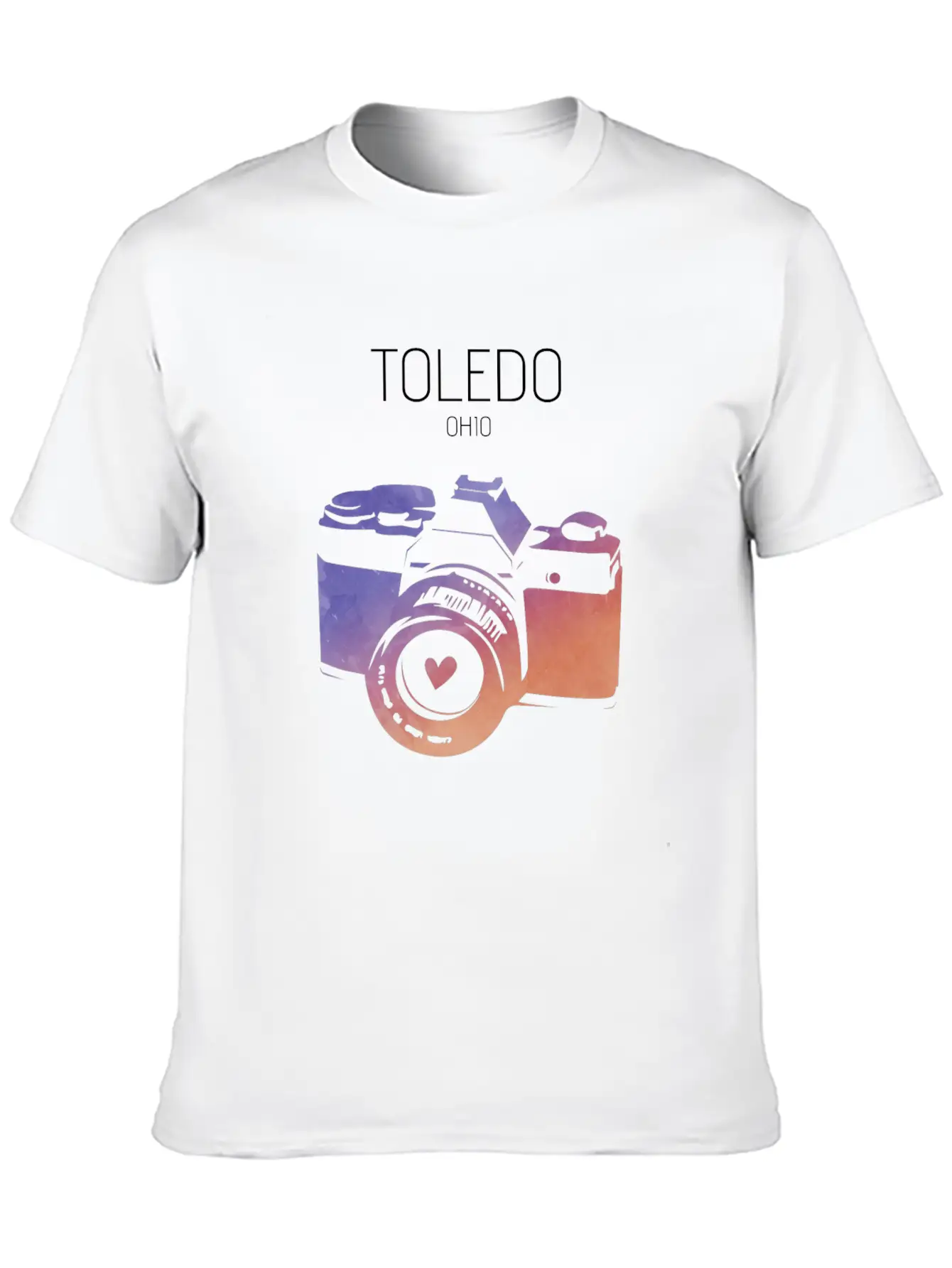 Camera Toledo Unisex Short Sleeve Soft Cotton T-Shirt – Casual Everyday Wear