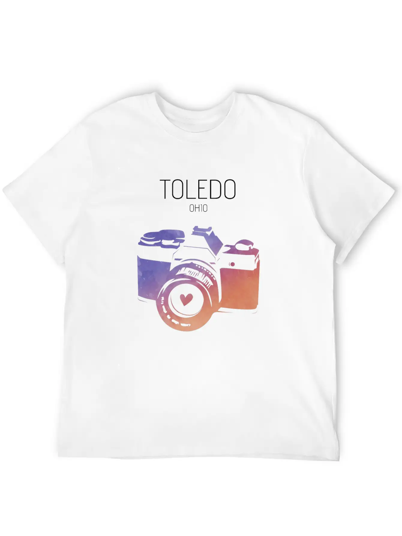 Camera Toledo Unisex Short Sleeve Soft Cotton T-Shirt – Casual Everyday Wear