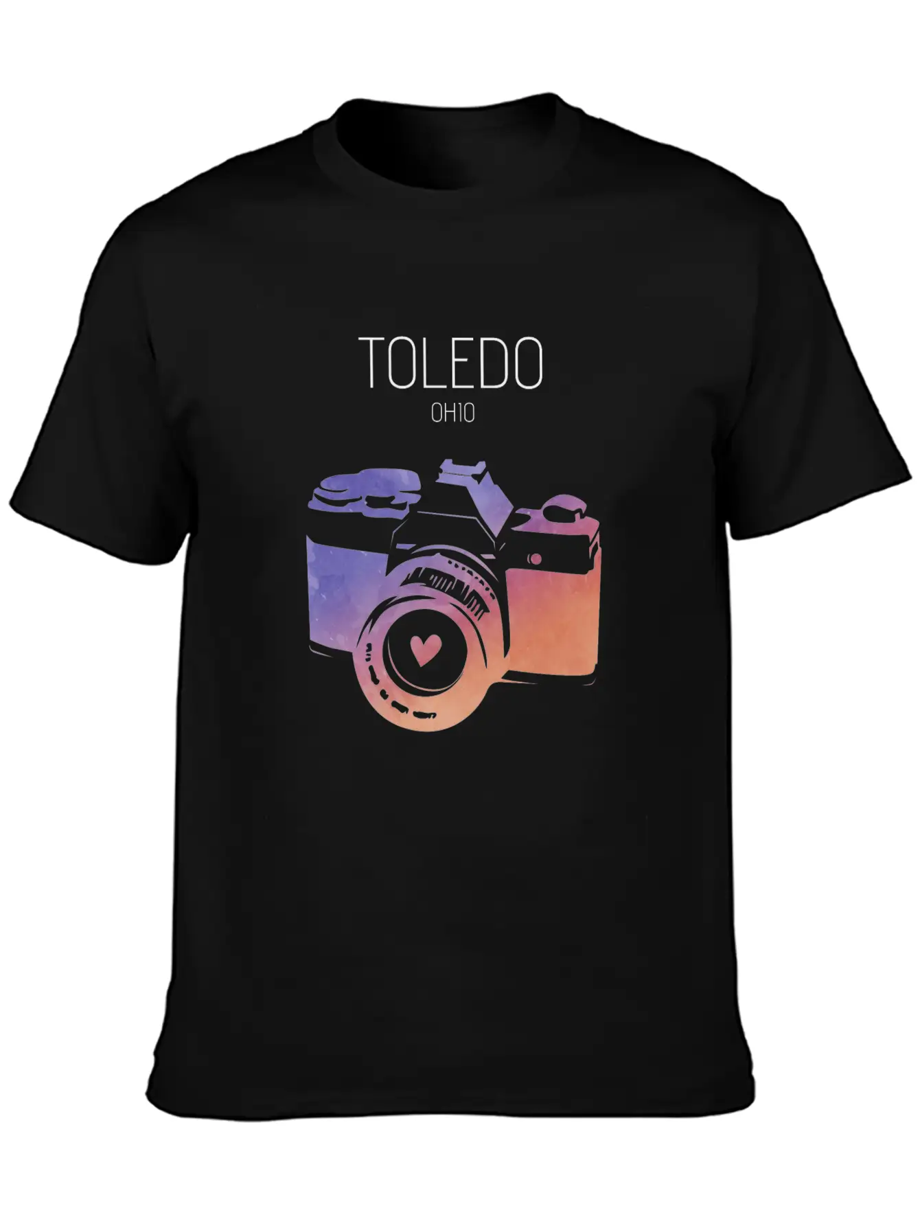 Camera Toledo Unisex Short Sleeve Soft Cotton T-Shirt – Casual Everyday Wear