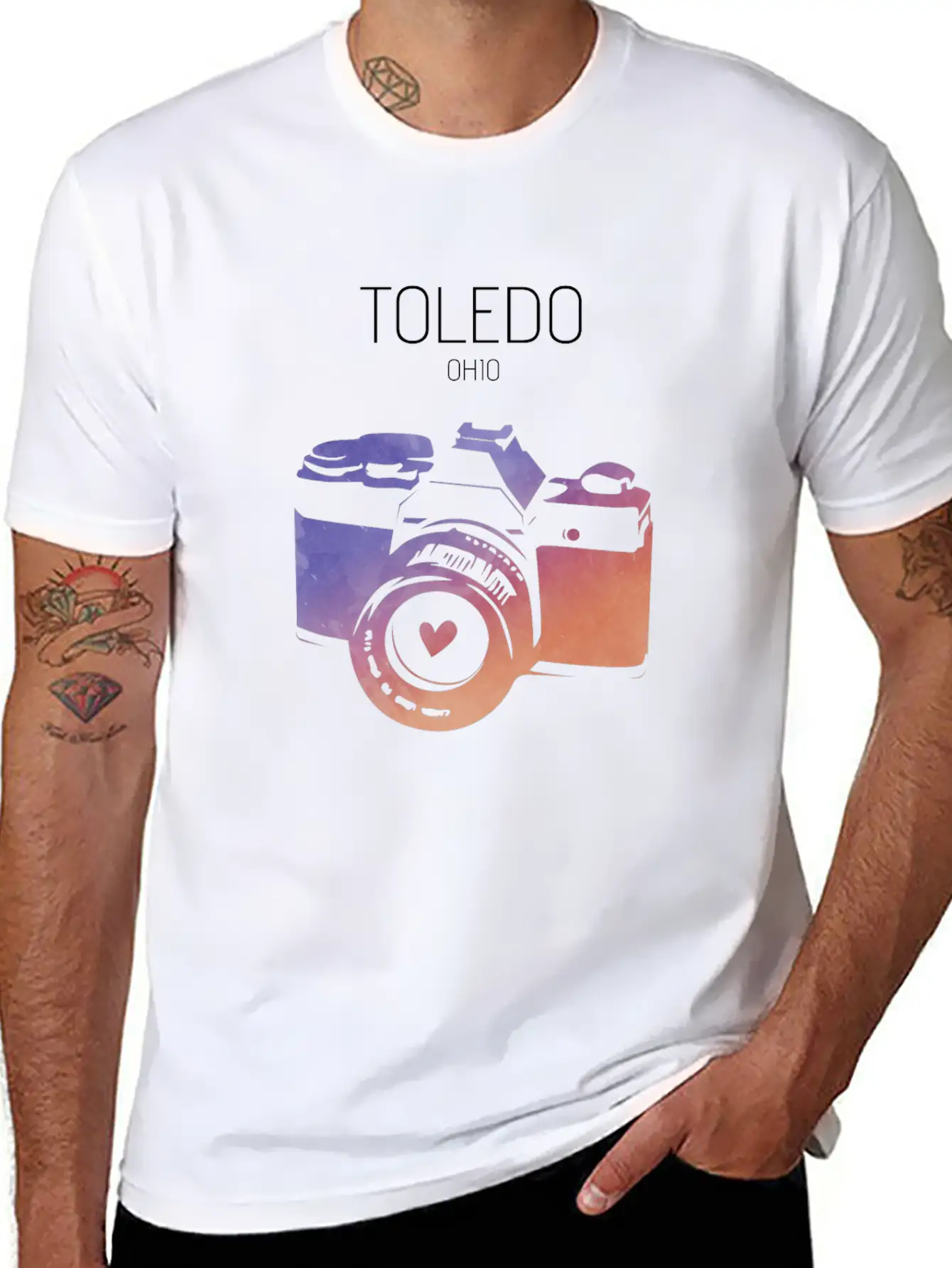 Camera Toledo Unisex Short Sleeve Soft Cotton T-Shirt – Casual Everyday Wear
