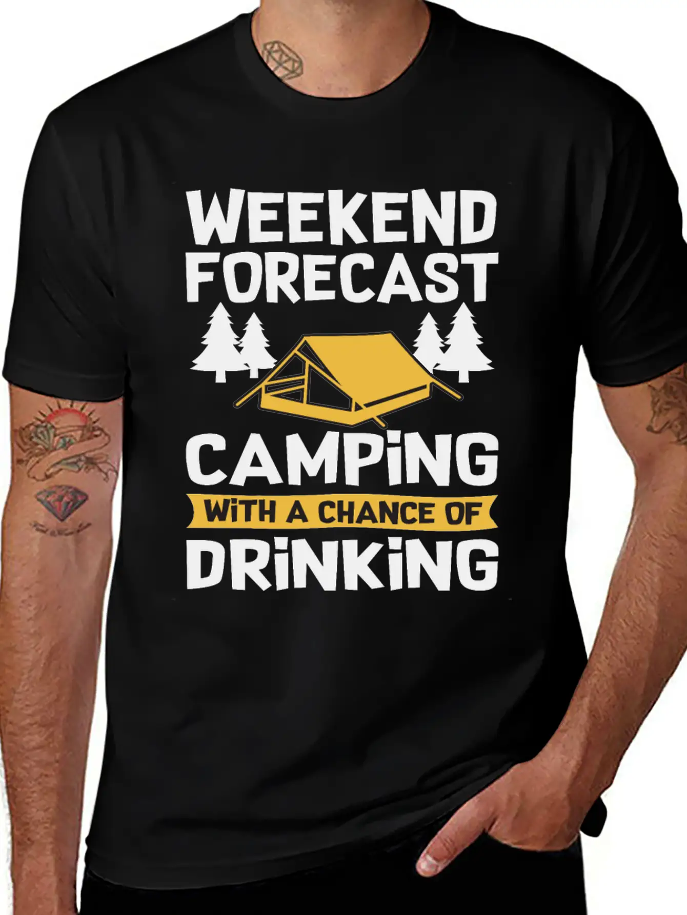 Camping Accessories Unisex Short Sleeve Soft Cotton T-Shirt – Casual Everyday Wear