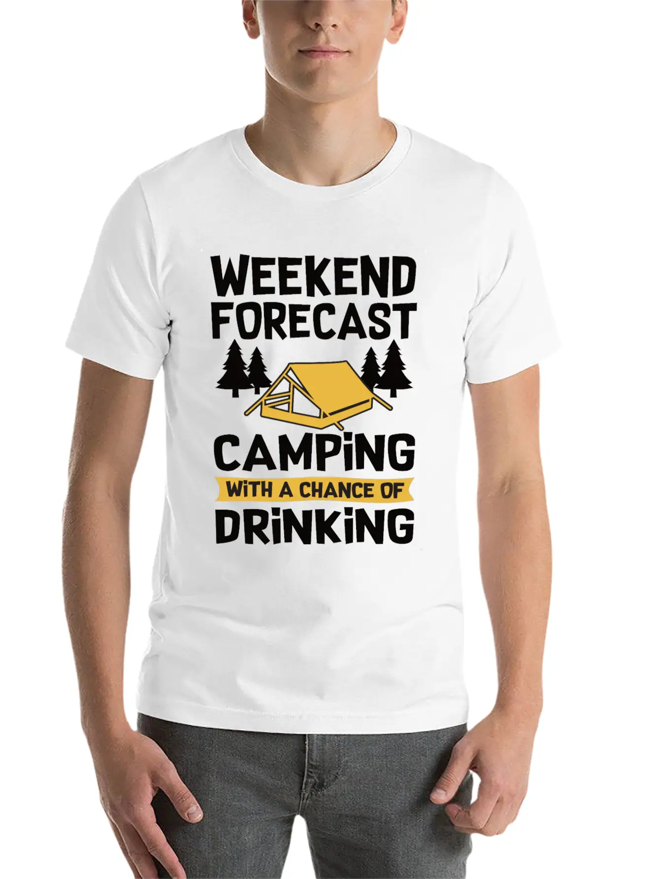 Camping Accessories Unisex Short Sleeve Soft Cotton T-Shirt – Casual Everyday Wear