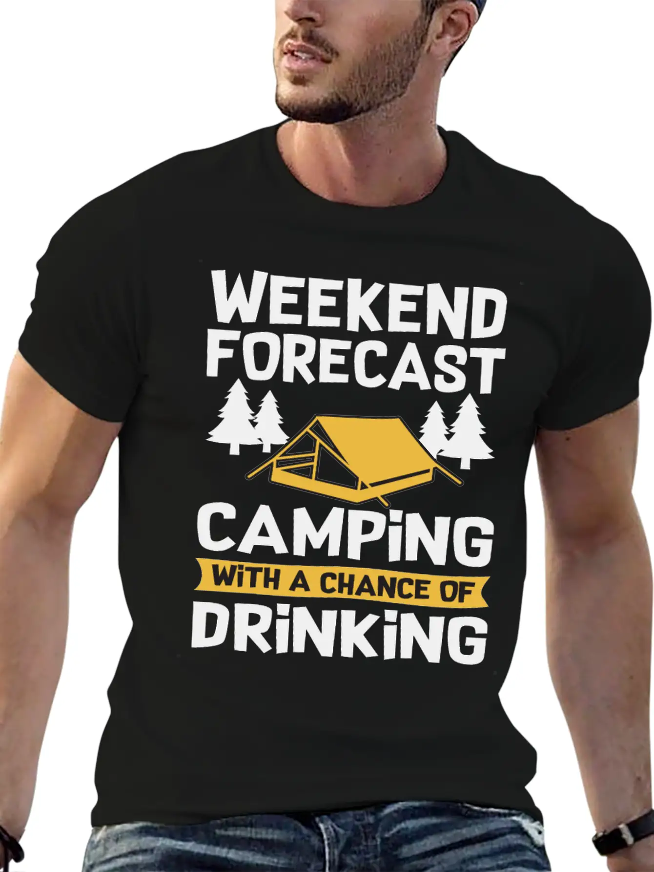 Camping Accessories Unisex Short Sleeve Soft Cotton T-Shirt – Casual Everyday Wear