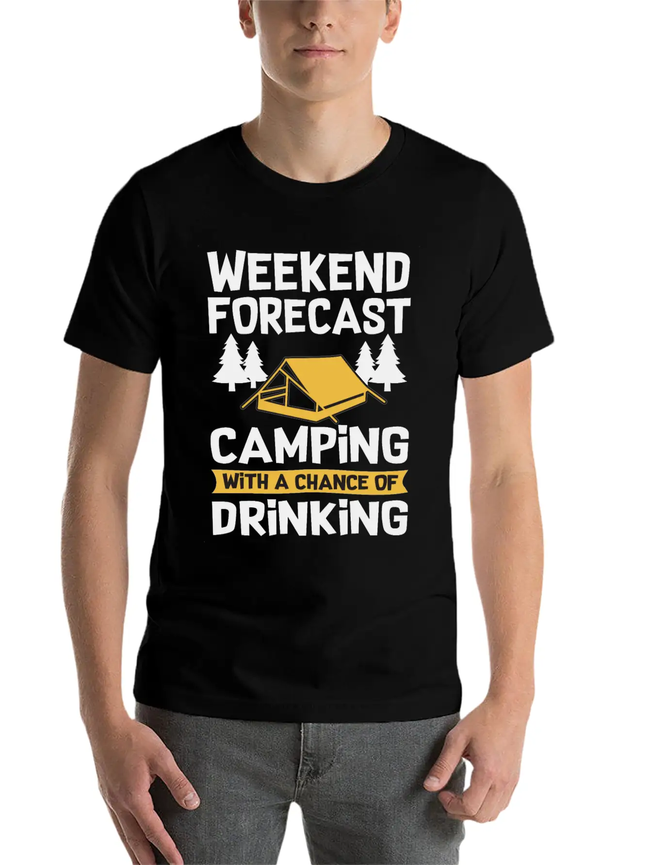 Camping Accessories Unisex Short Sleeve Soft Cotton T-Shirt – Casual Everyday Wear