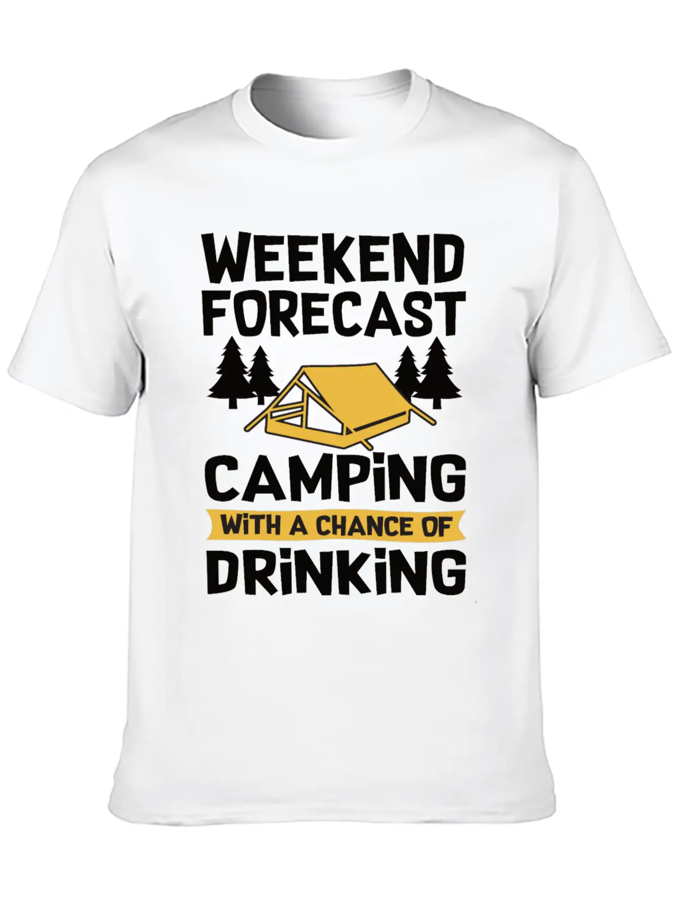 Camping Accessories Unisex Short Sleeve Soft Cotton T-Shirt – Casual Everyday Wear