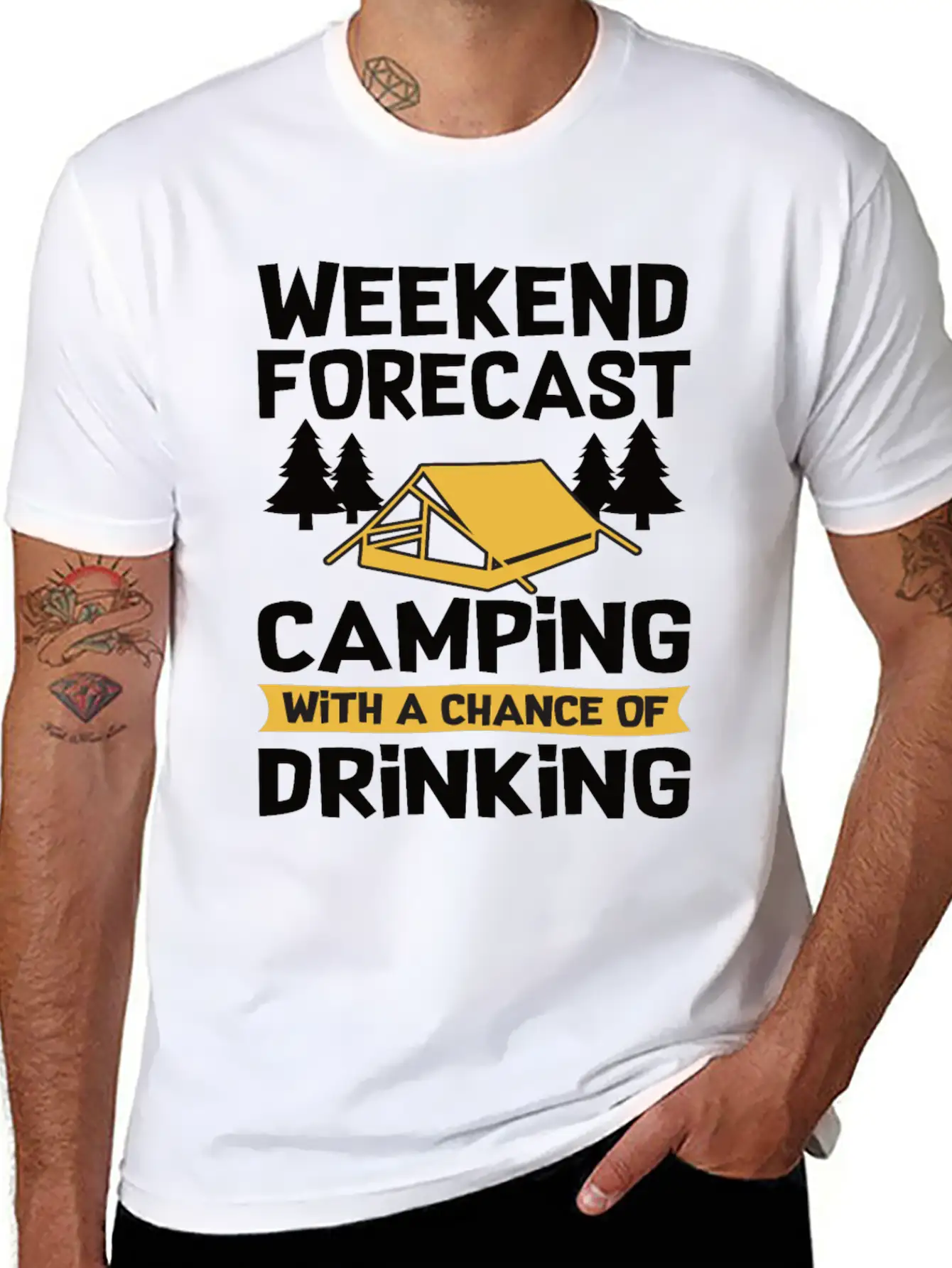 Camping Accessories Unisex Short Sleeve Soft Cotton T-Shirt – Casual Everyday Wear