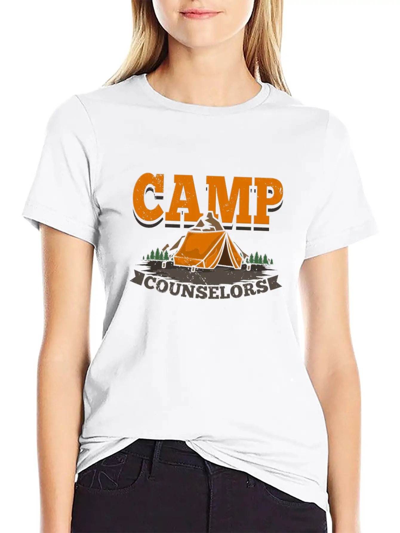 Camping Camp Counselor Unisex Short Sleeve Soft Cotton T-Shirt – Casual Everyday Wear