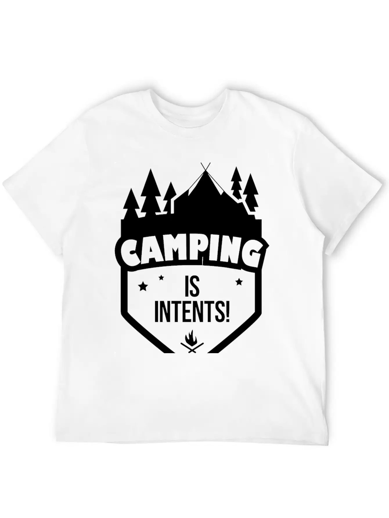 CAMPING - CAMPING IS INTENTS Stylish Everyday T-Shirt – Unisex Basic Cotton Tee