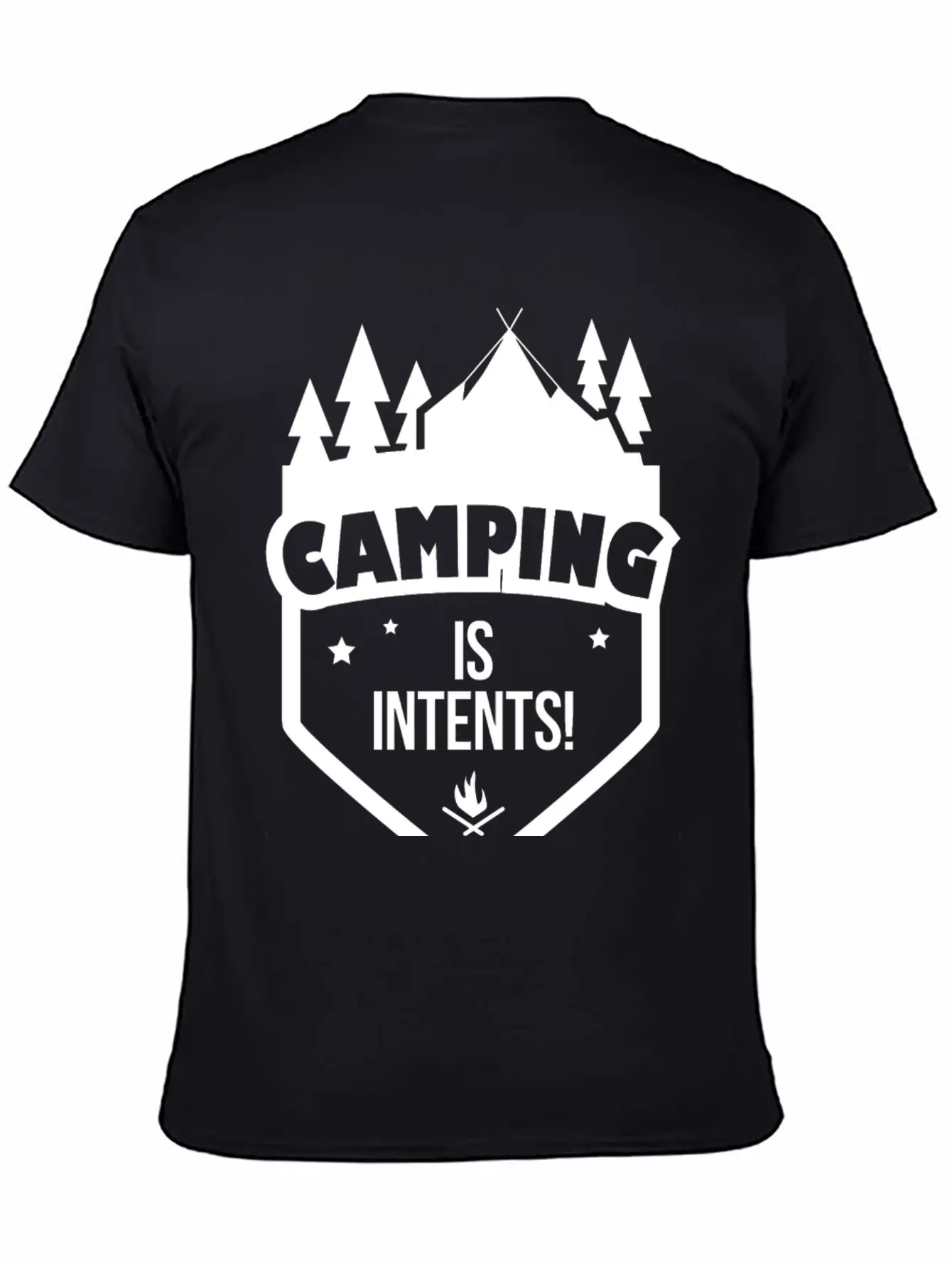 CAMPING - CAMPING IS INTENTS Stylish Everyday T-Shirt – Unisex Basic Cotton Tee