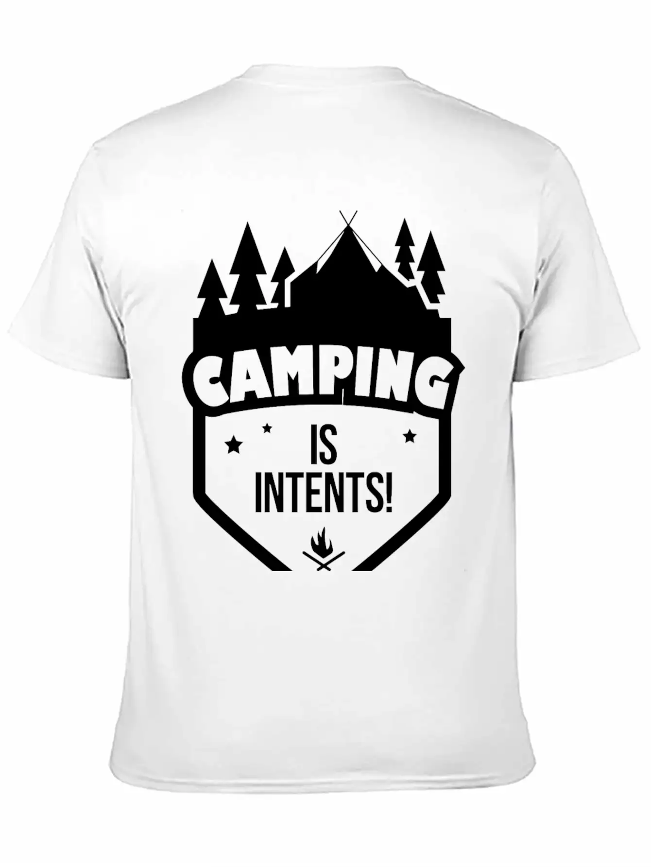 CAMPING - CAMPING IS INTENTS Stylish Everyday T-Shirt – Unisex Basic Cotton Tee