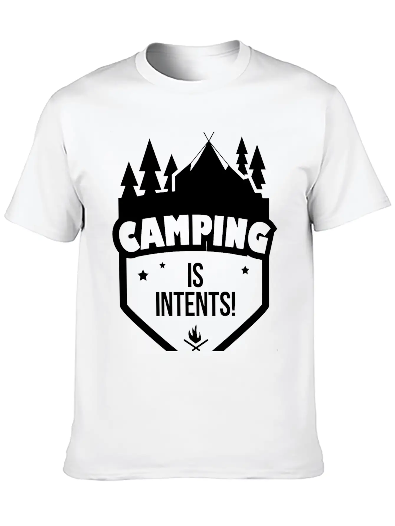CAMPING - CAMPING IS INTENTS Stylish Everyday T-Shirt – Unisex Basic Cotton Tee