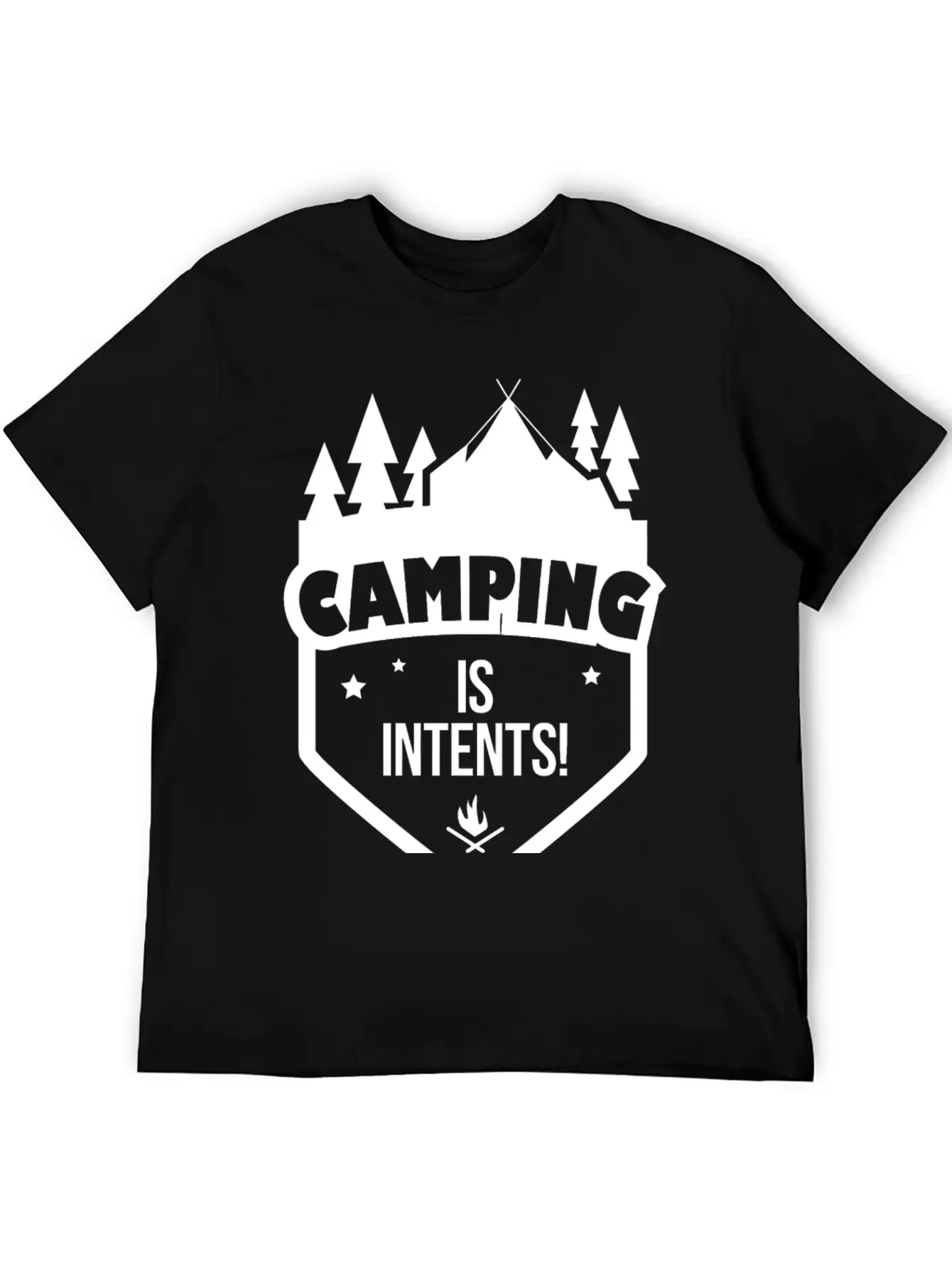 CAMPING - CAMPING IS INTENTS Stylish Everyday T-Shirt – Unisex Basic Cotton Tee