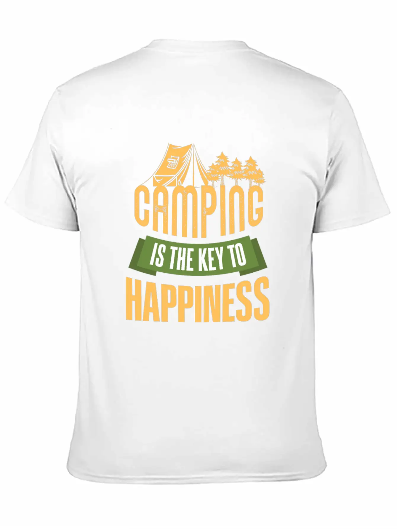 Camping Camping Is The Key Unisex Short Sleeve Soft Cotton T-Shirt – Casual Everyday Wear