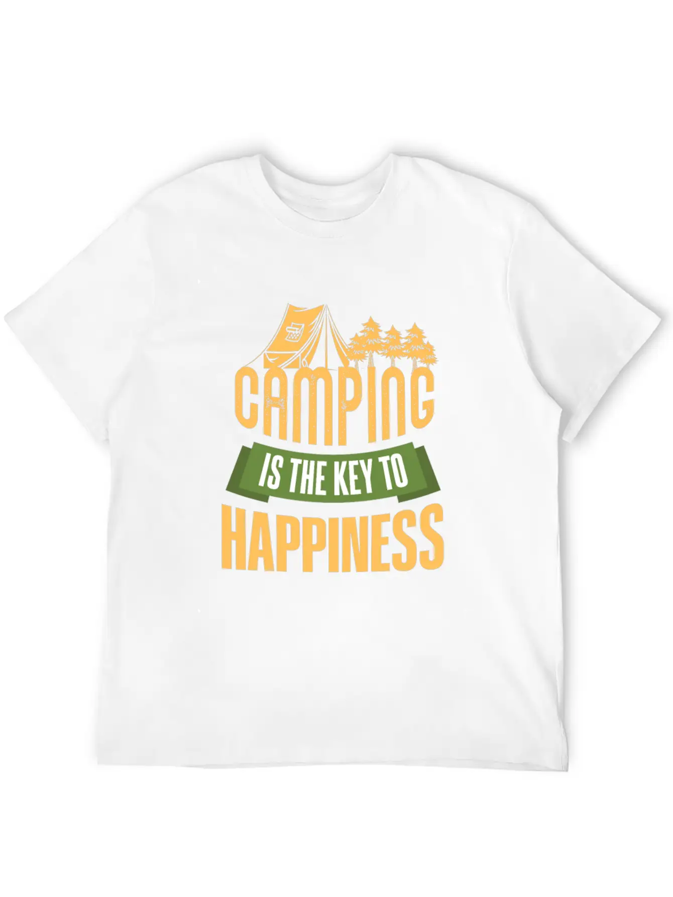Camping Camping Is The Key Unisex Short Sleeve Soft Cotton T-Shirt – Casual Everyday Wear