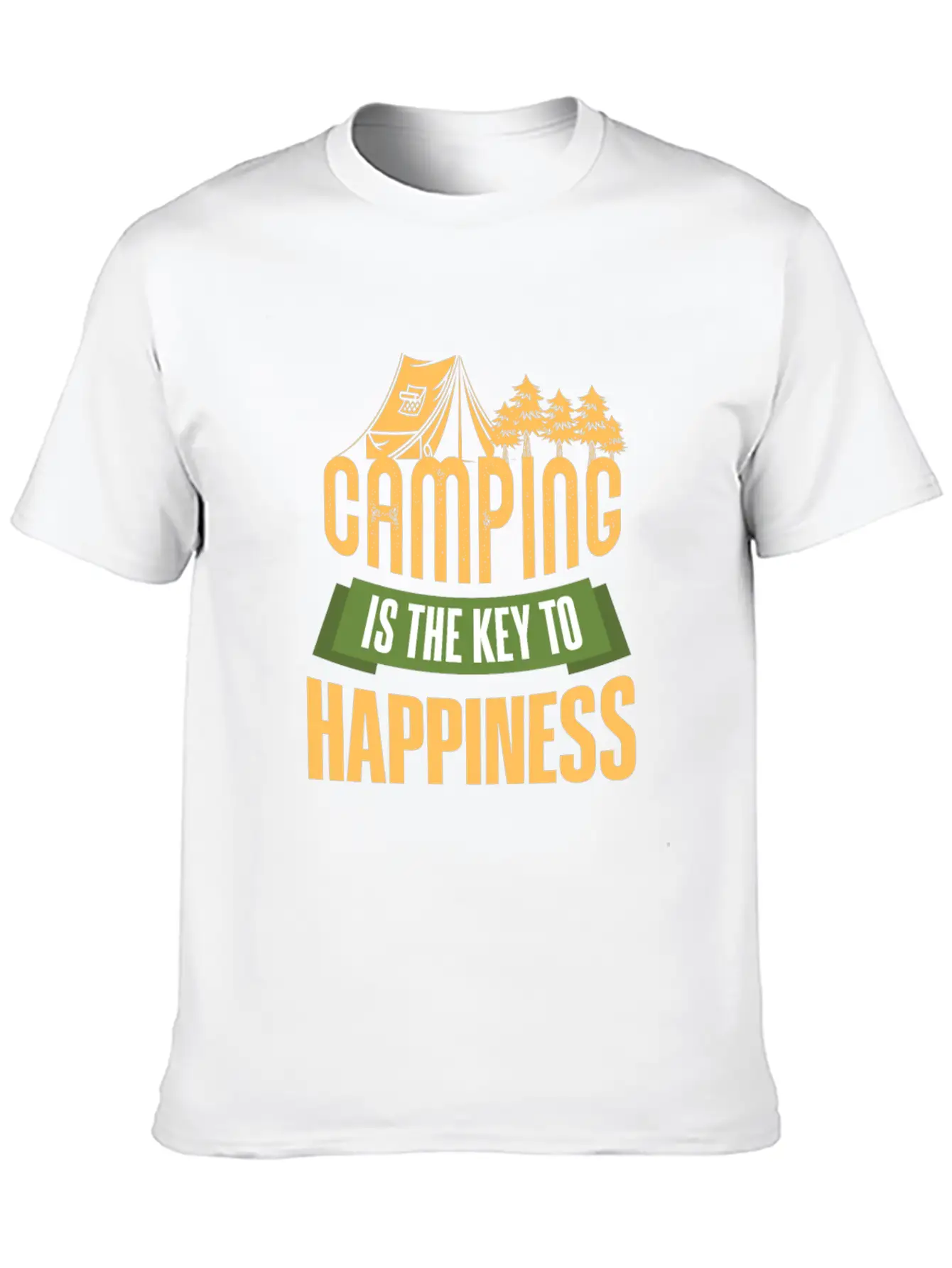 Camping Camping Is The Key Unisex Short Sleeve Soft Cotton T-Shirt – Casual Everyday Wear