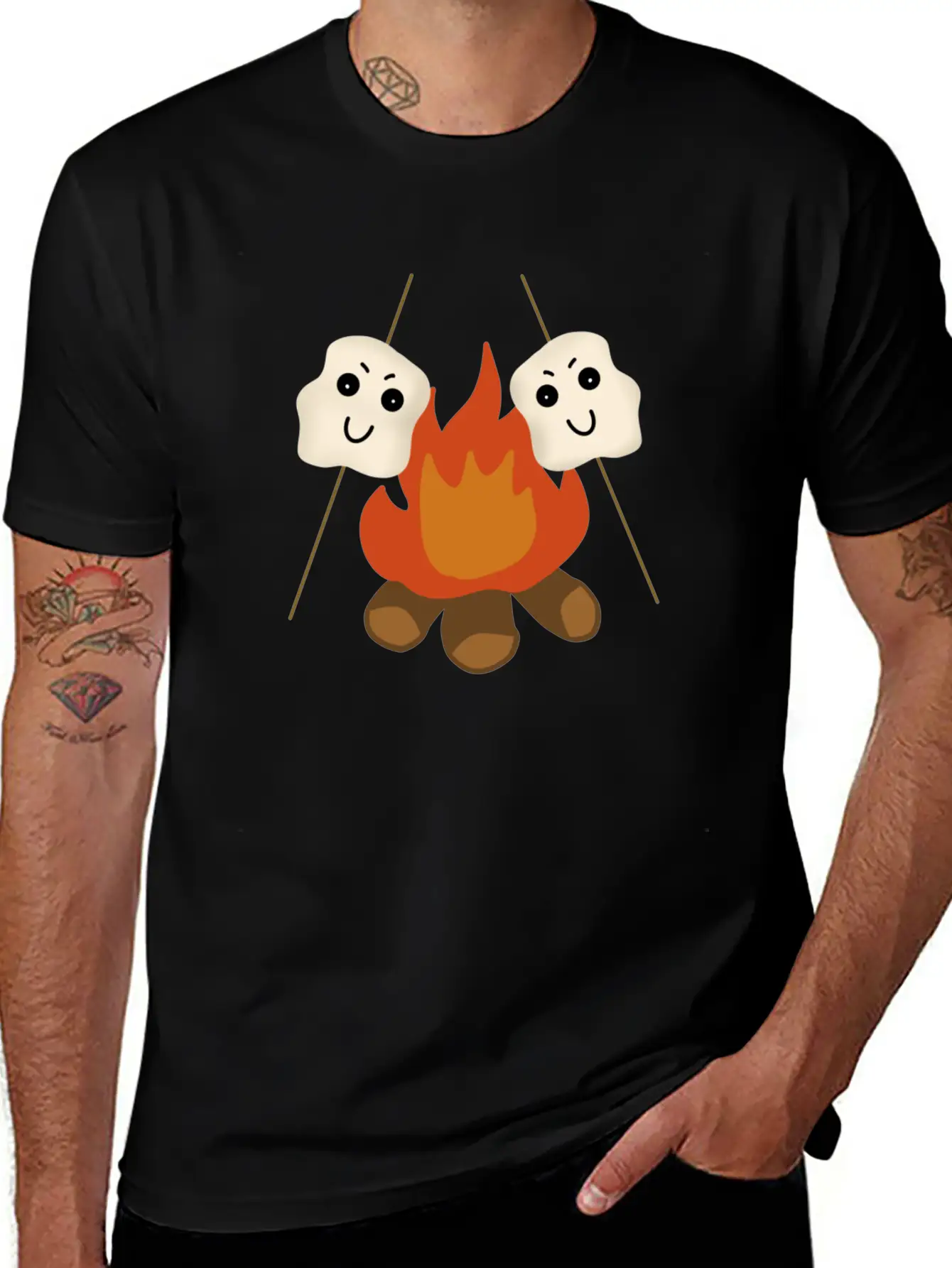 Camping Comfortable Minimalist Graphic Tee – Summer Style Essential
