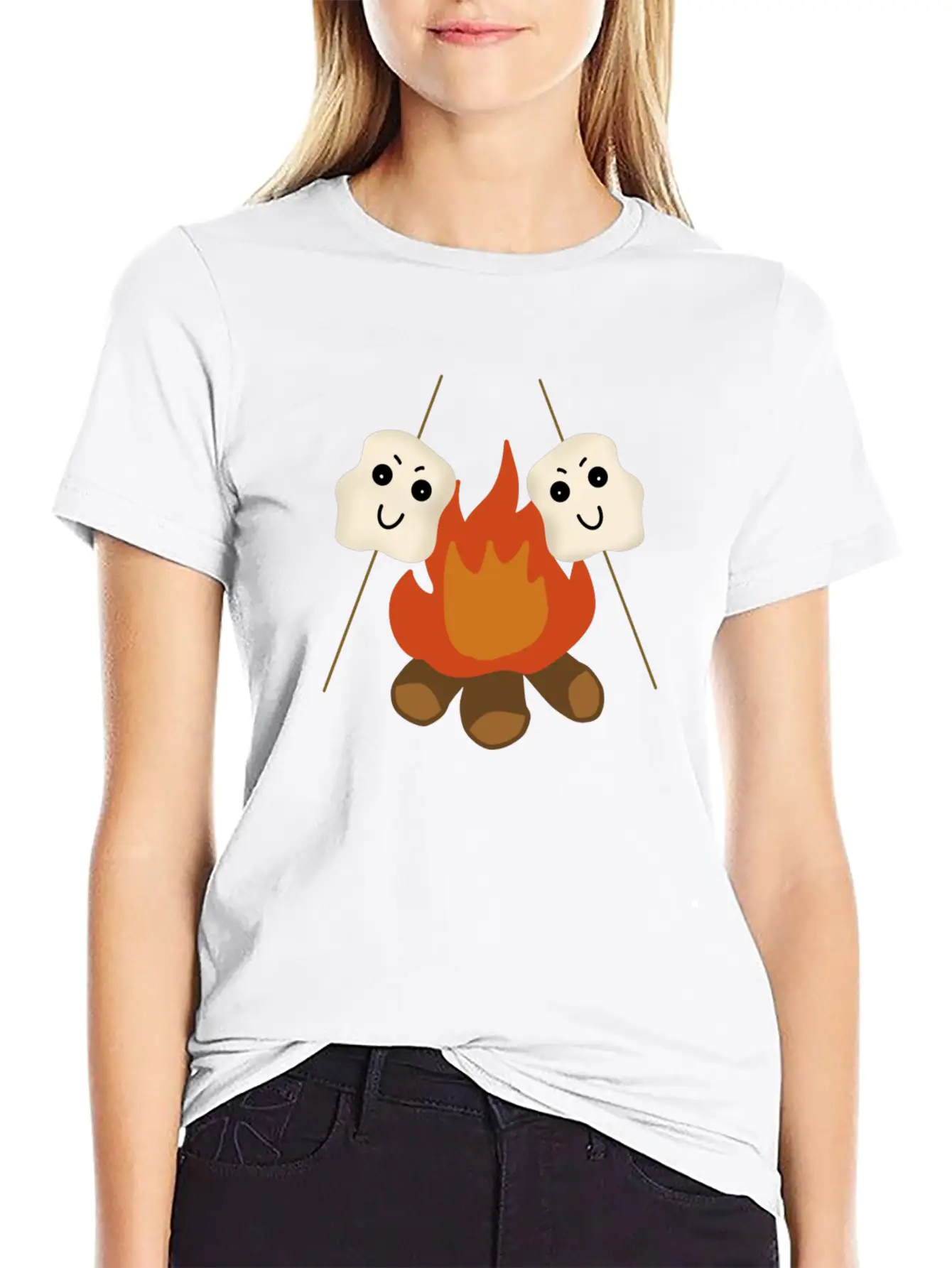 Camping Comfortable Minimalist Graphic Tee – Summer Style Essential