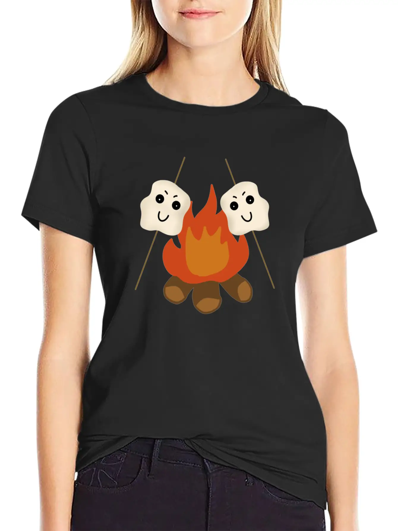 Camping Comfortable Minimalist Graphic Tee – Summer Style Essential