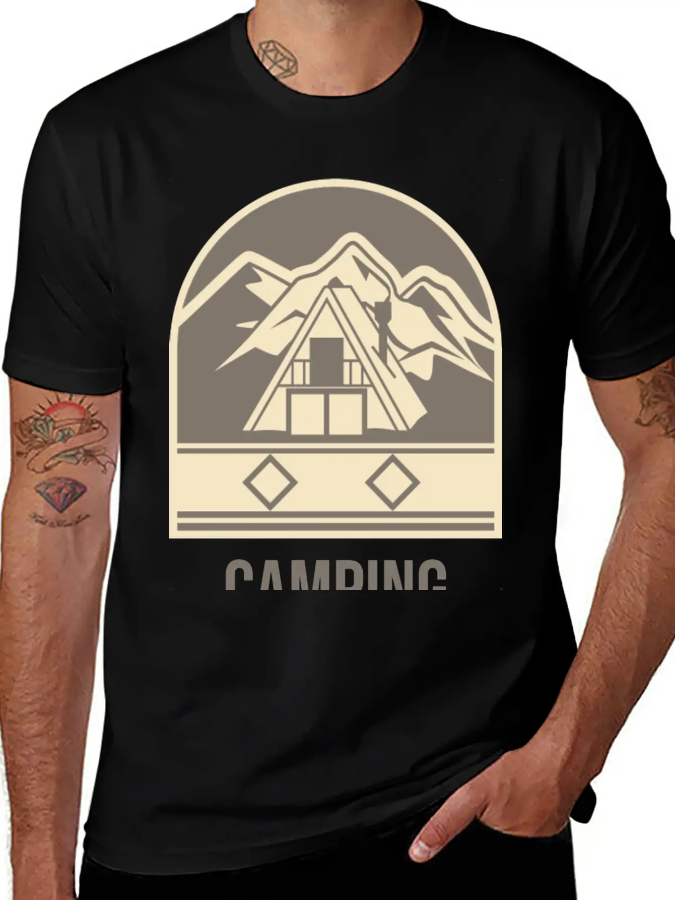 Camping Fills The Soul Camping Comfortable Minimalist Graphic Tee – Summer Style Essential
