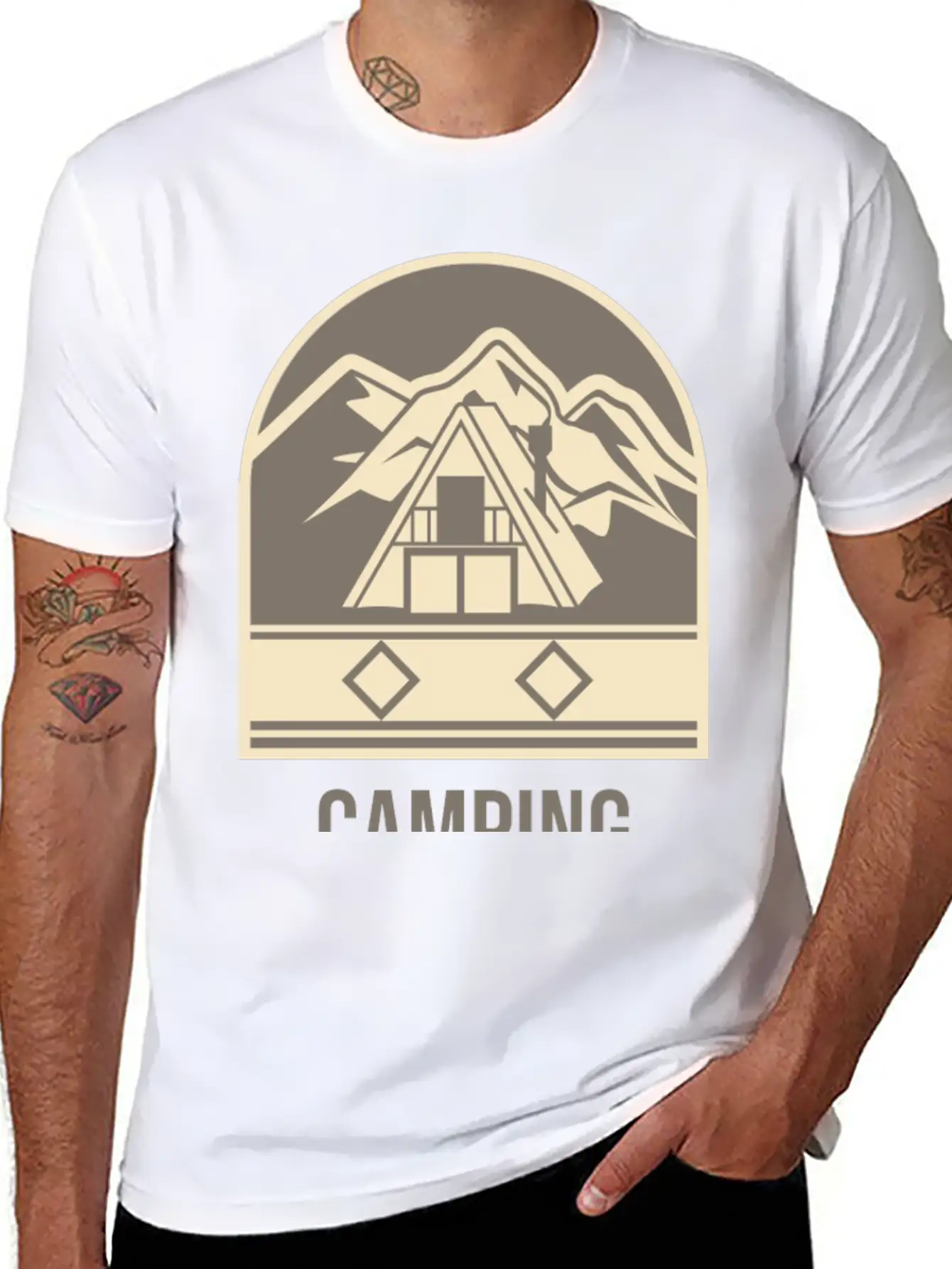 Camping Fills The Soul Camping Comfortable Minimalist Graphic Tee – Summer Style Essential