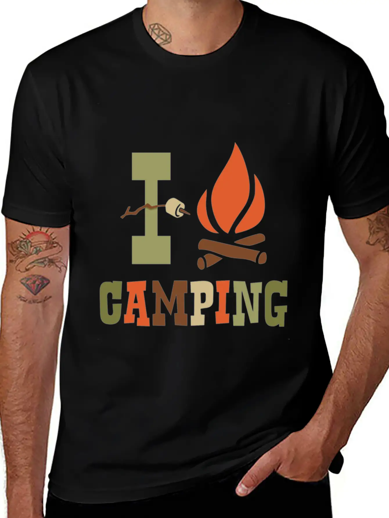Camping I Camping Shirt Timeless Short Sleeve Tee – Comfy And Minimalist Design