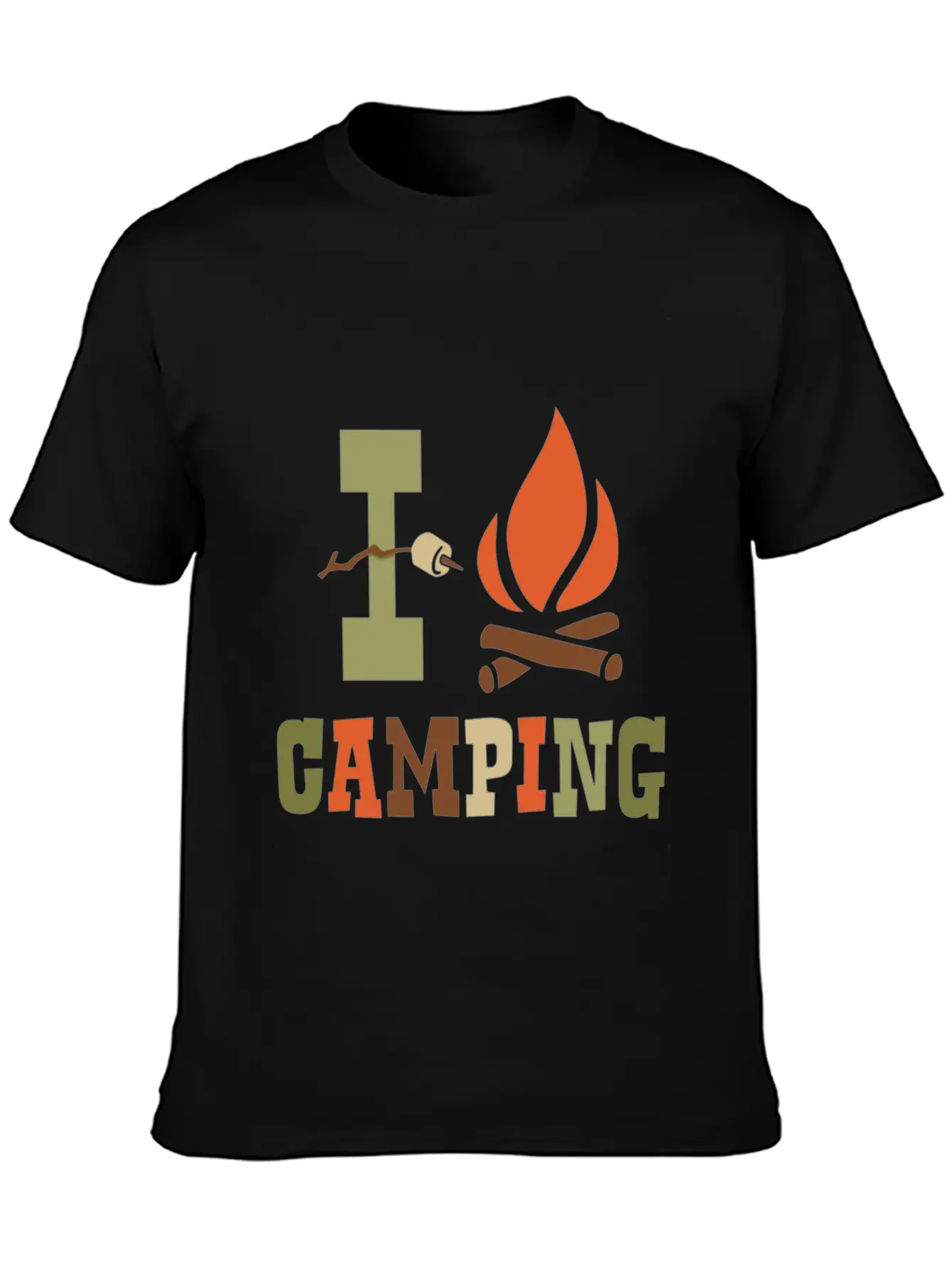 Camping I Camping Shirt Timeless Short Sleeve Tee – Comfy And Minimalist Design