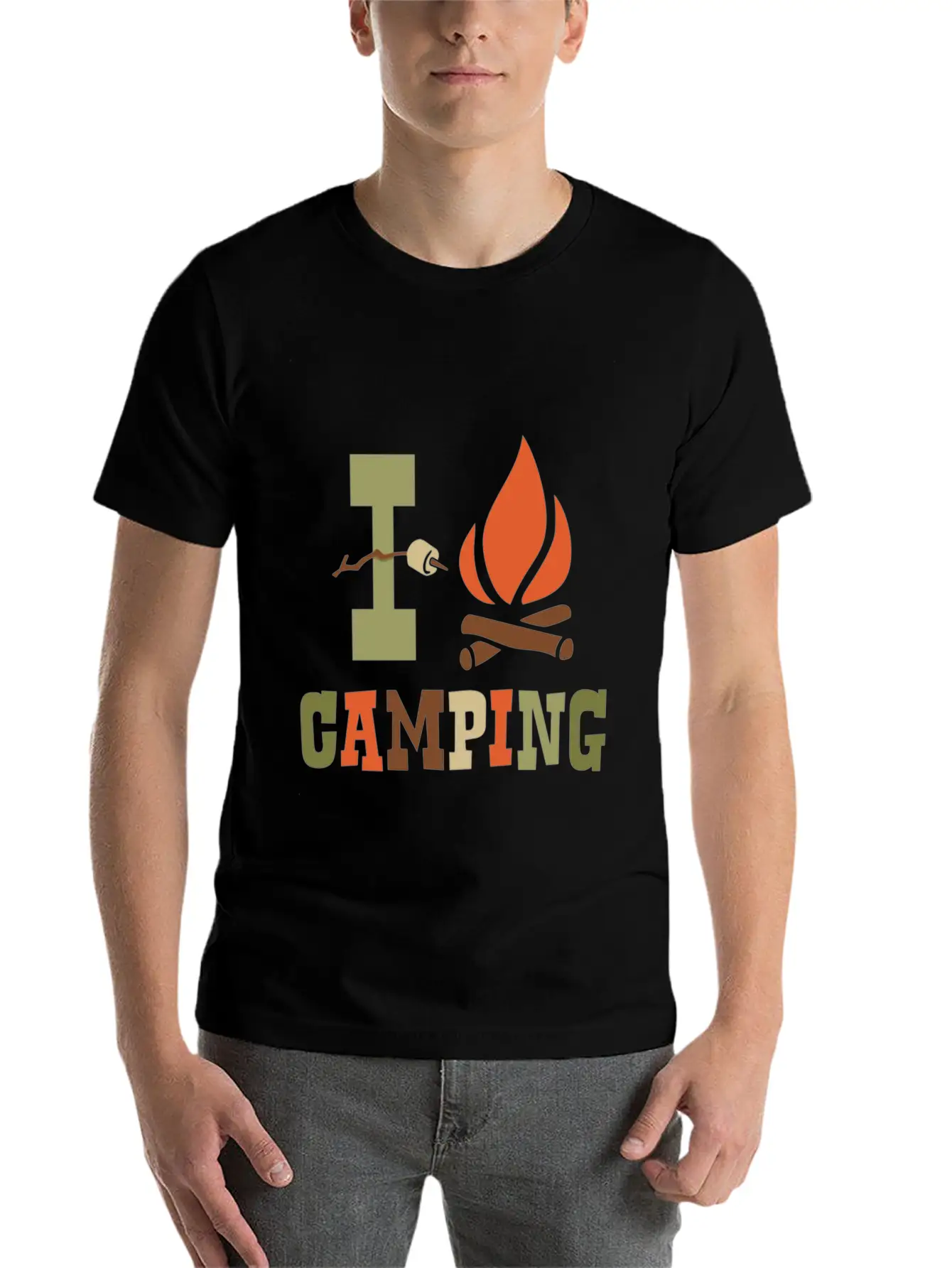 Camping I Camping Shirt Timeless Short Sleeve Tee – Comfy And Minimalist Design