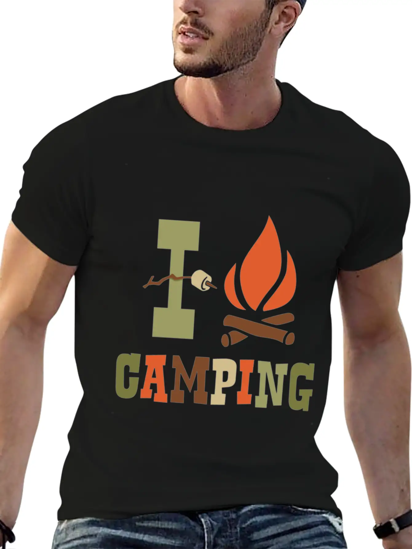 Camping I Camping Shirt Timeless Short Sleeve Tee – Comfy And Minimalist Design