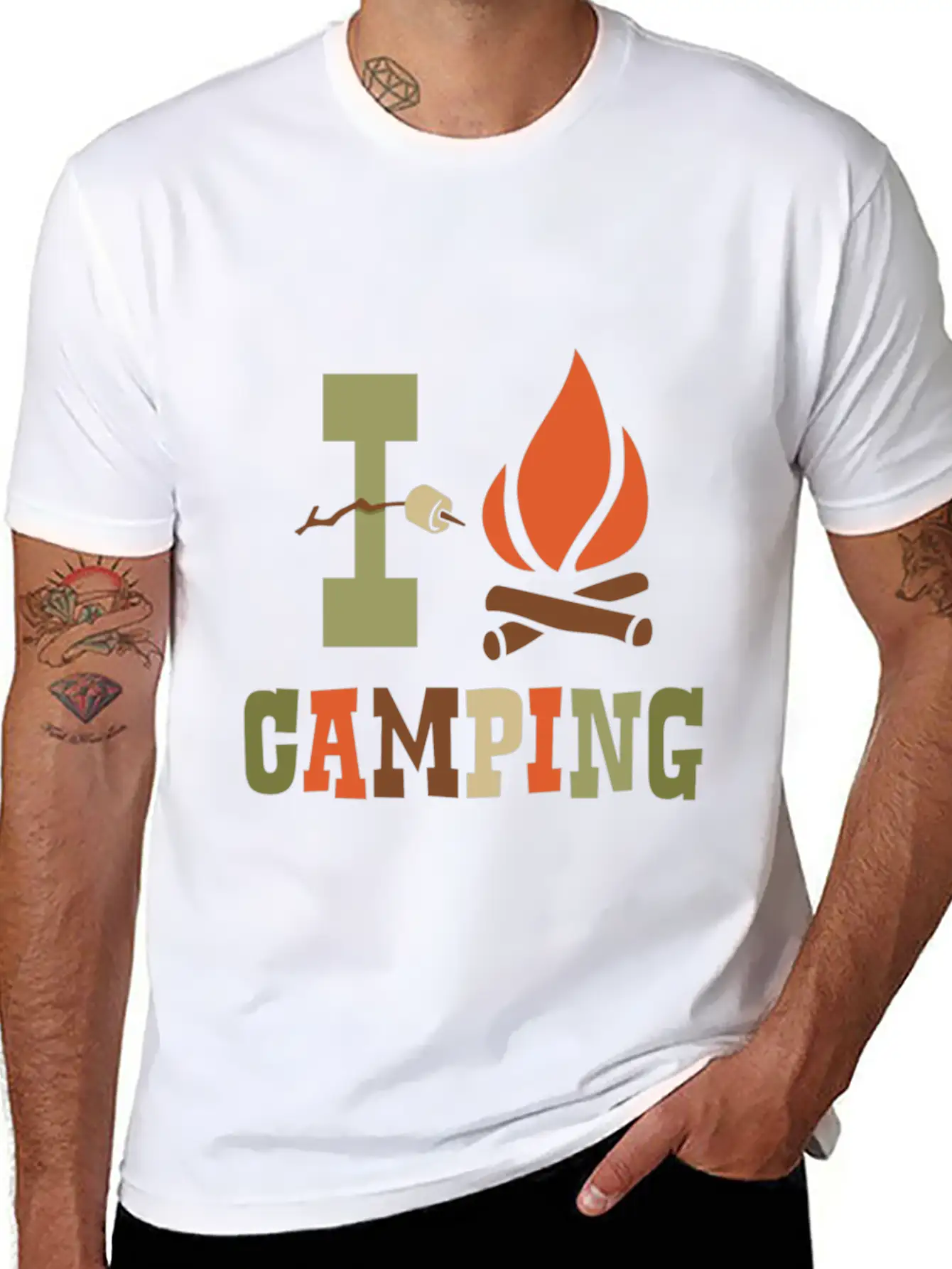Camping I Camping Shirt Timeless Short Sleeve Tee – Comfy And Minimalist Design