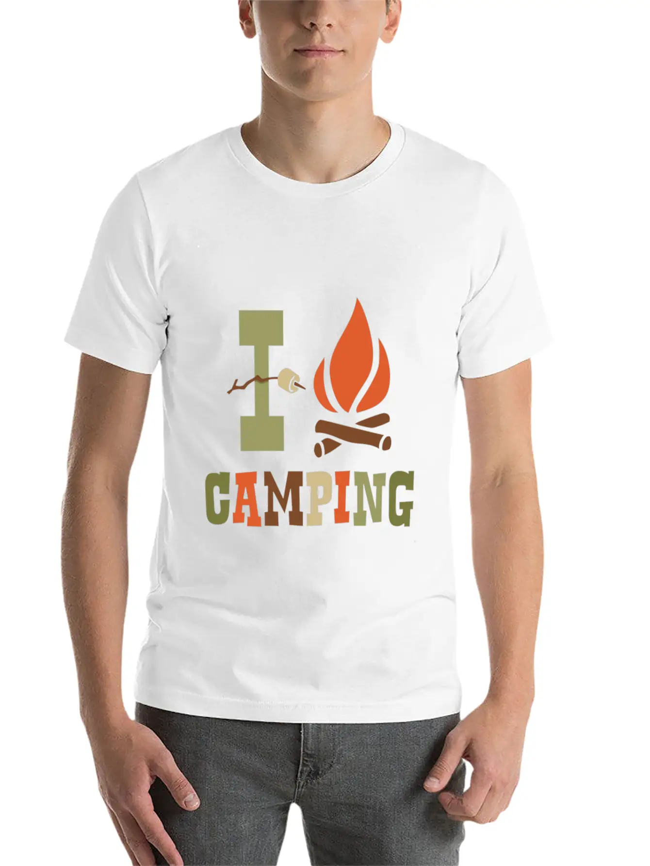Camping I Camping Shirt Timeless Short Sleeve Tee – Comfy And Minimalist Design