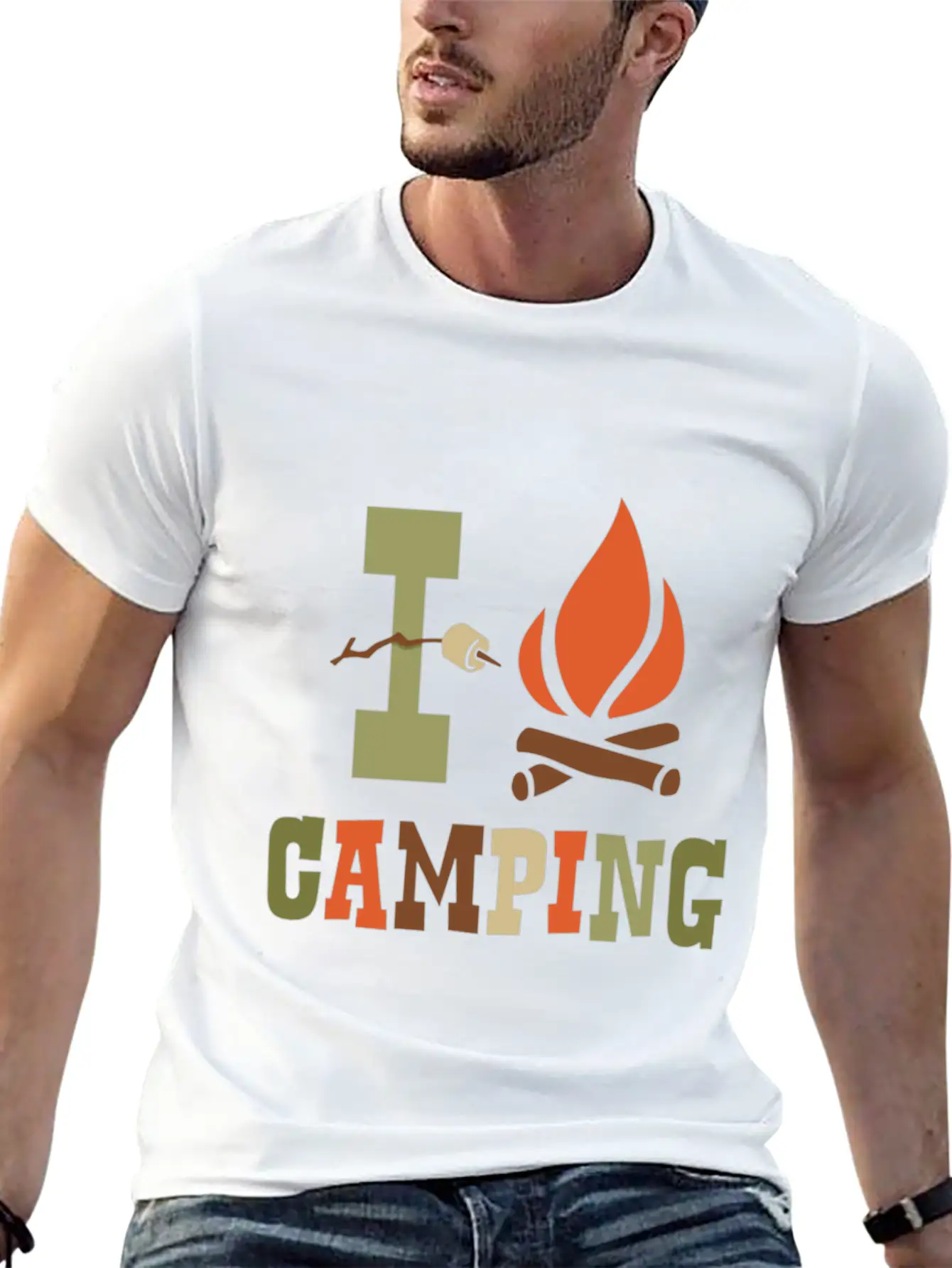 Camping I Camping Shirt Timeless Short Sleeve Tee – Comfy And Minimalist Design