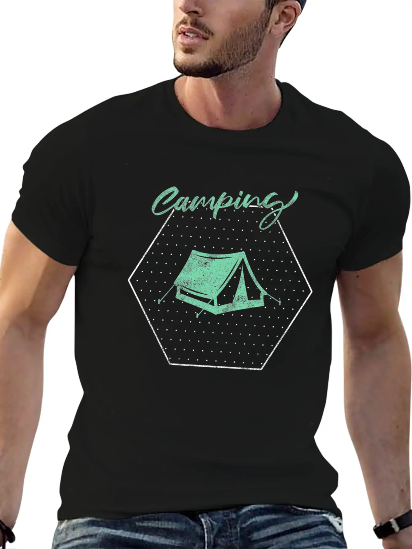 Camping Stylish Everyday T-Shirt – Unisex Basic Cotton Tee