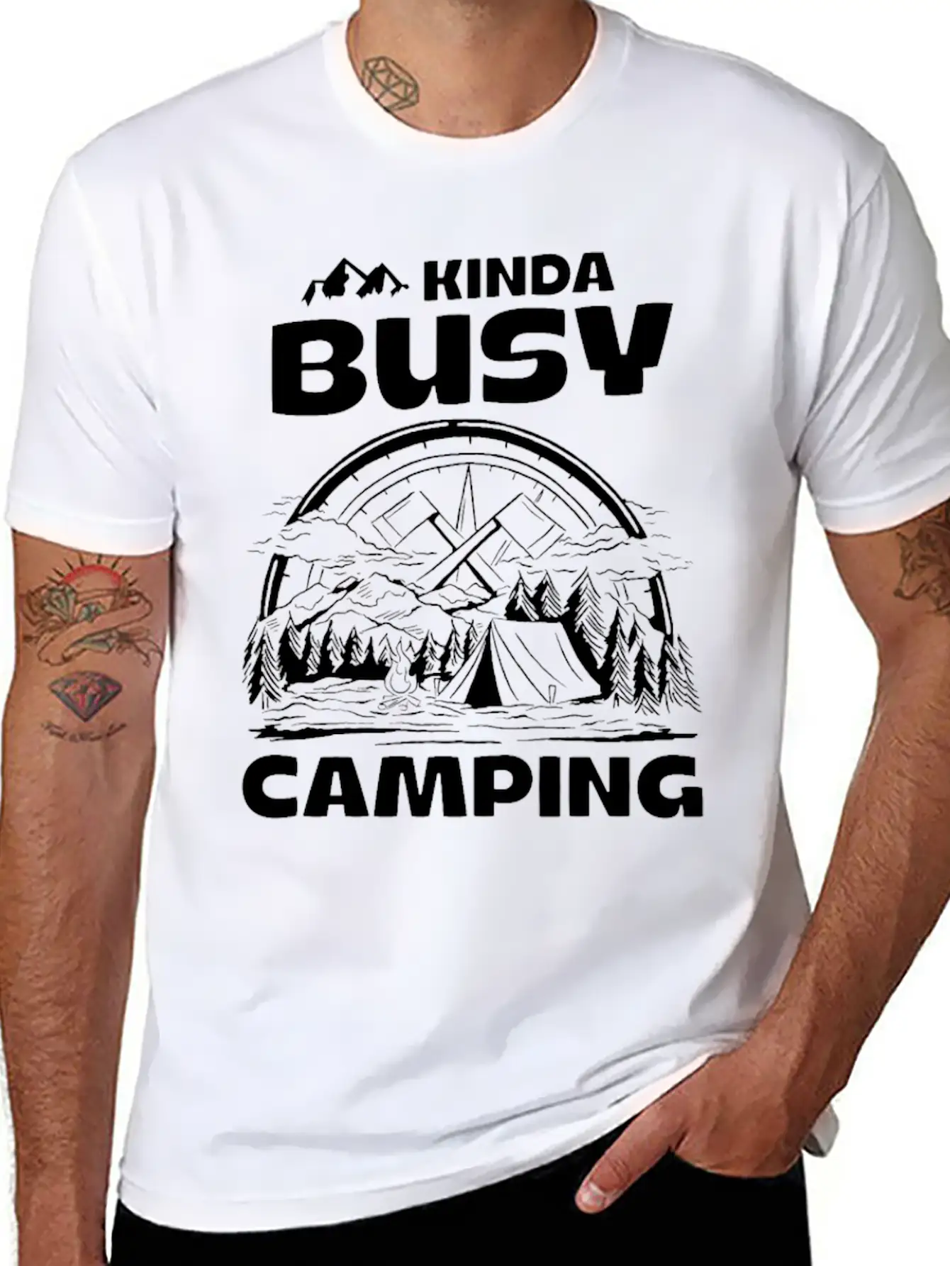 Camping Timeless Short Sleeve Tee – Comfy And Minimalist Design