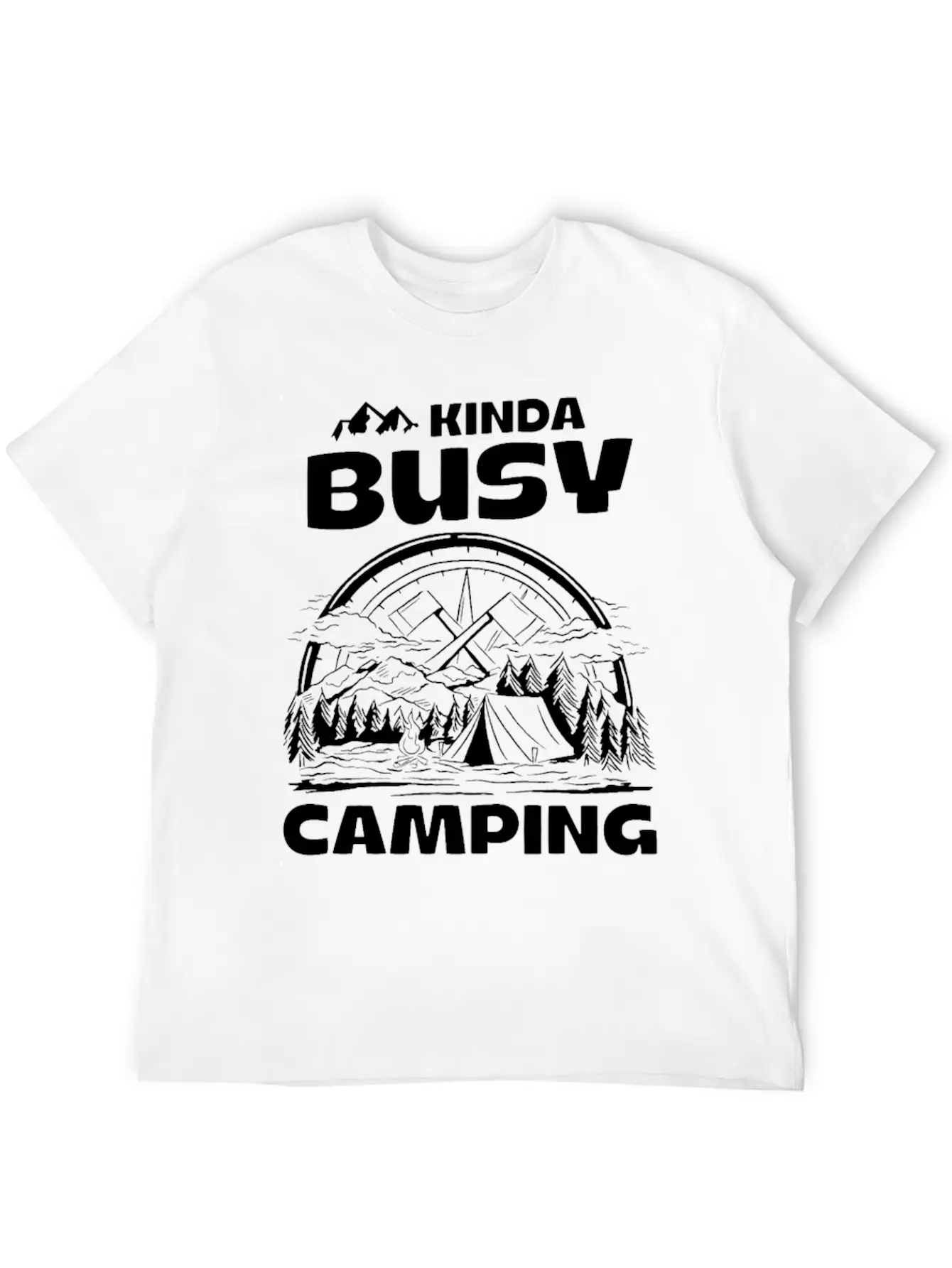 Camping Timeless Short Sleeve Tee – Comfy And Minimalist Design