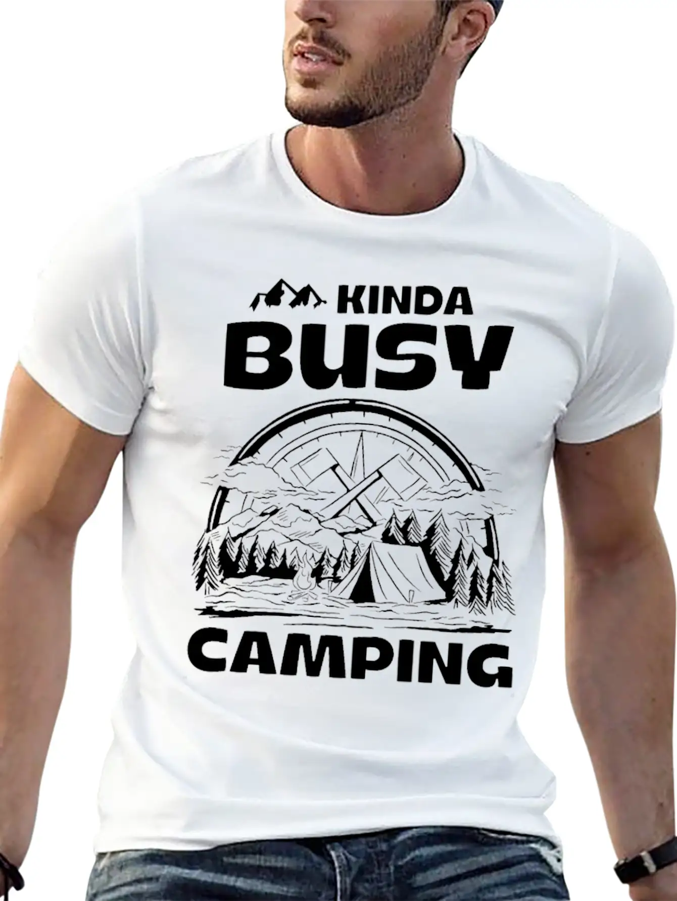 Camping Timeless Short Sleeve Tee – Comfy And Minimalist Design