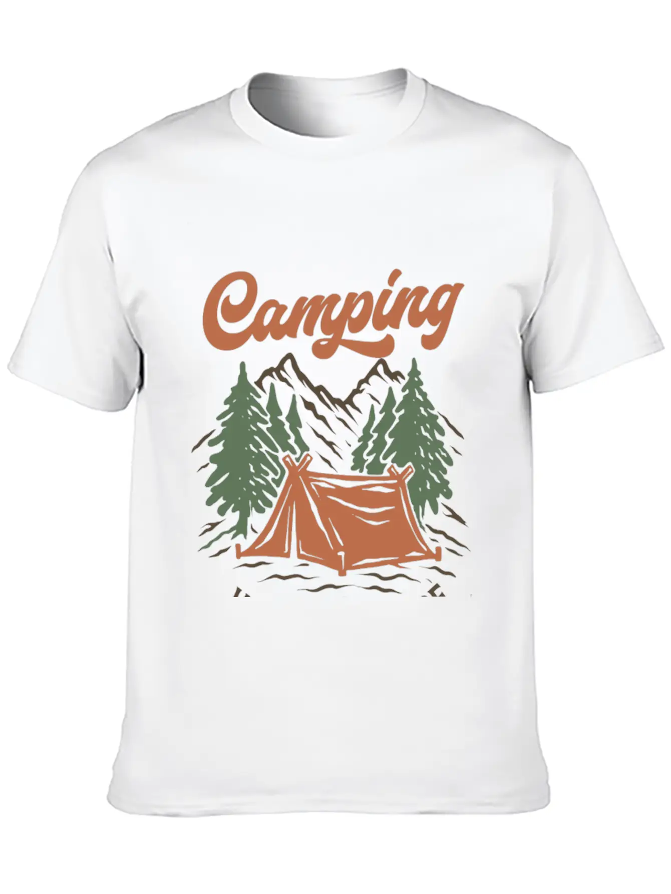 Camping Unisex Casual T-Shirt – Clean Design For Daily Comfort