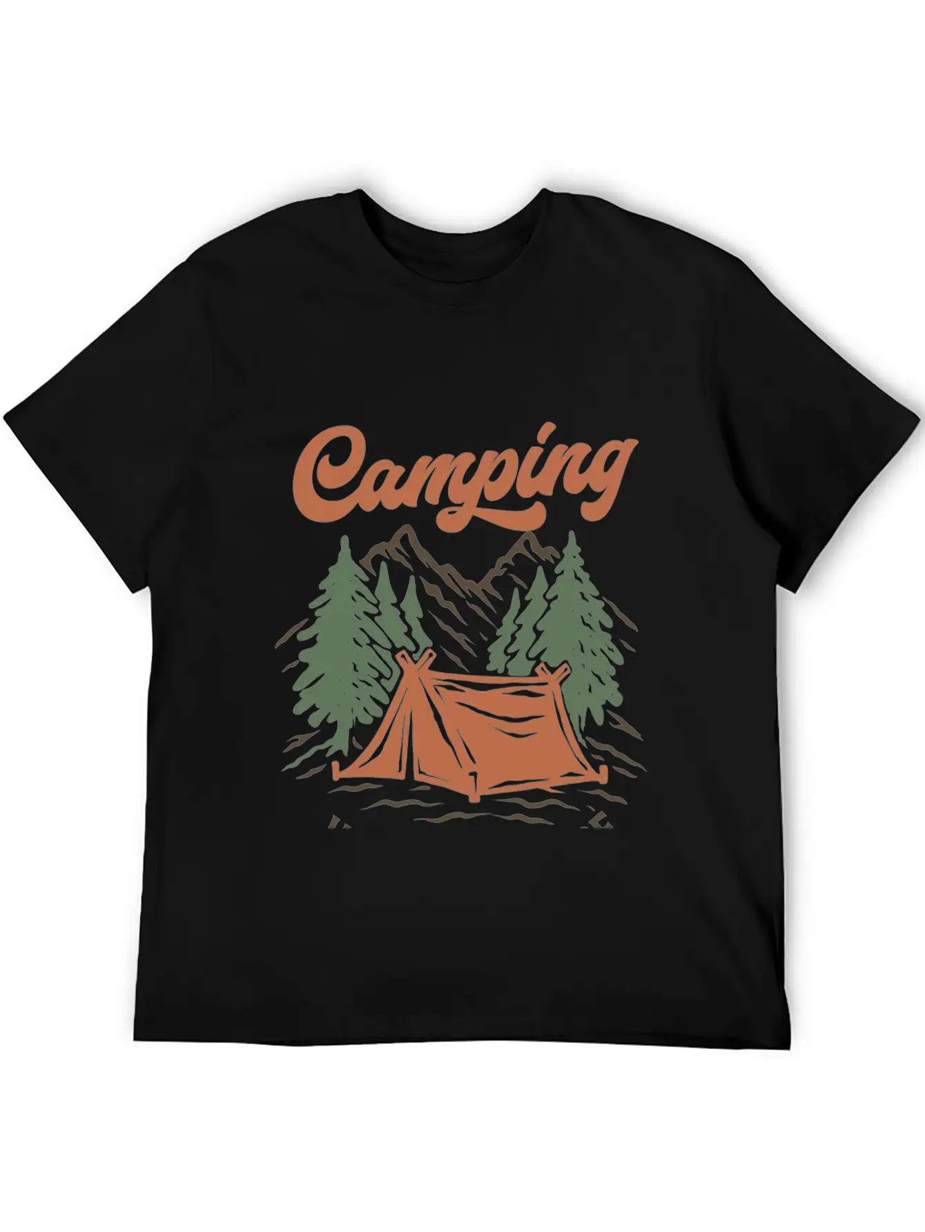 Camping Unisex Casual T-Shirt – Clean Design For Daily Comfort