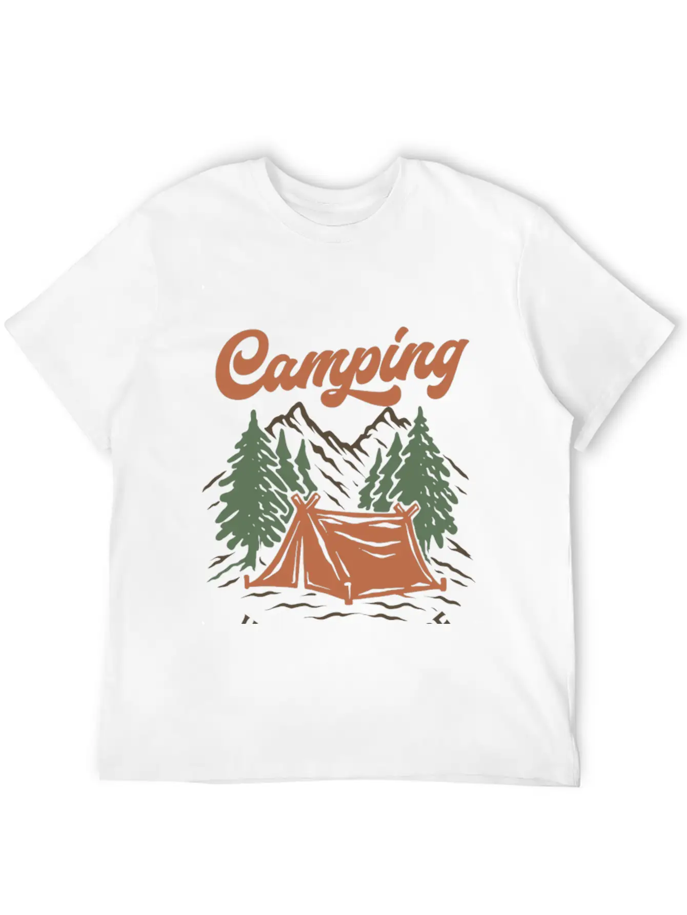 Camping Unisex Casual T-Shirt – Clean Design For Daily Comfort