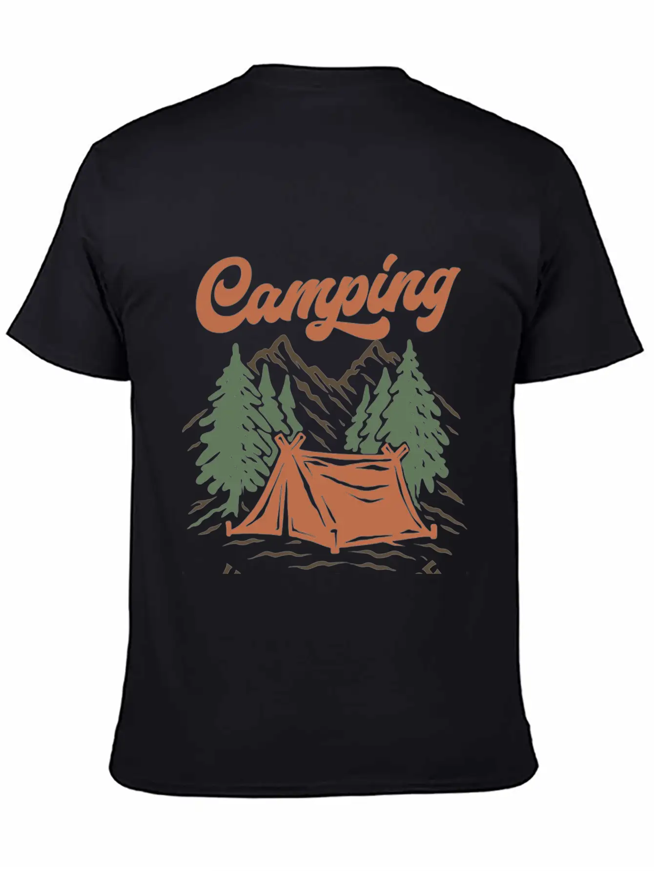 Camping Unisex Casual T-Shirt – Clean Design For Daily Comfort