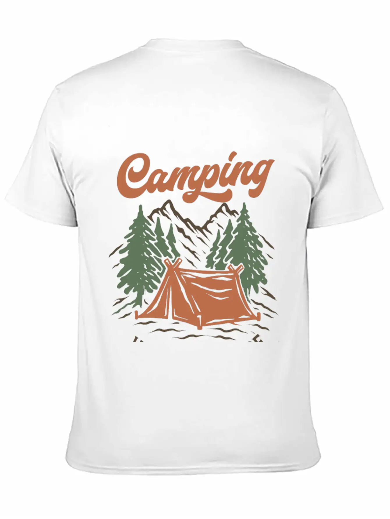 Camping Unisex Casual T-Shirt – Clean Design For Daily Comfort