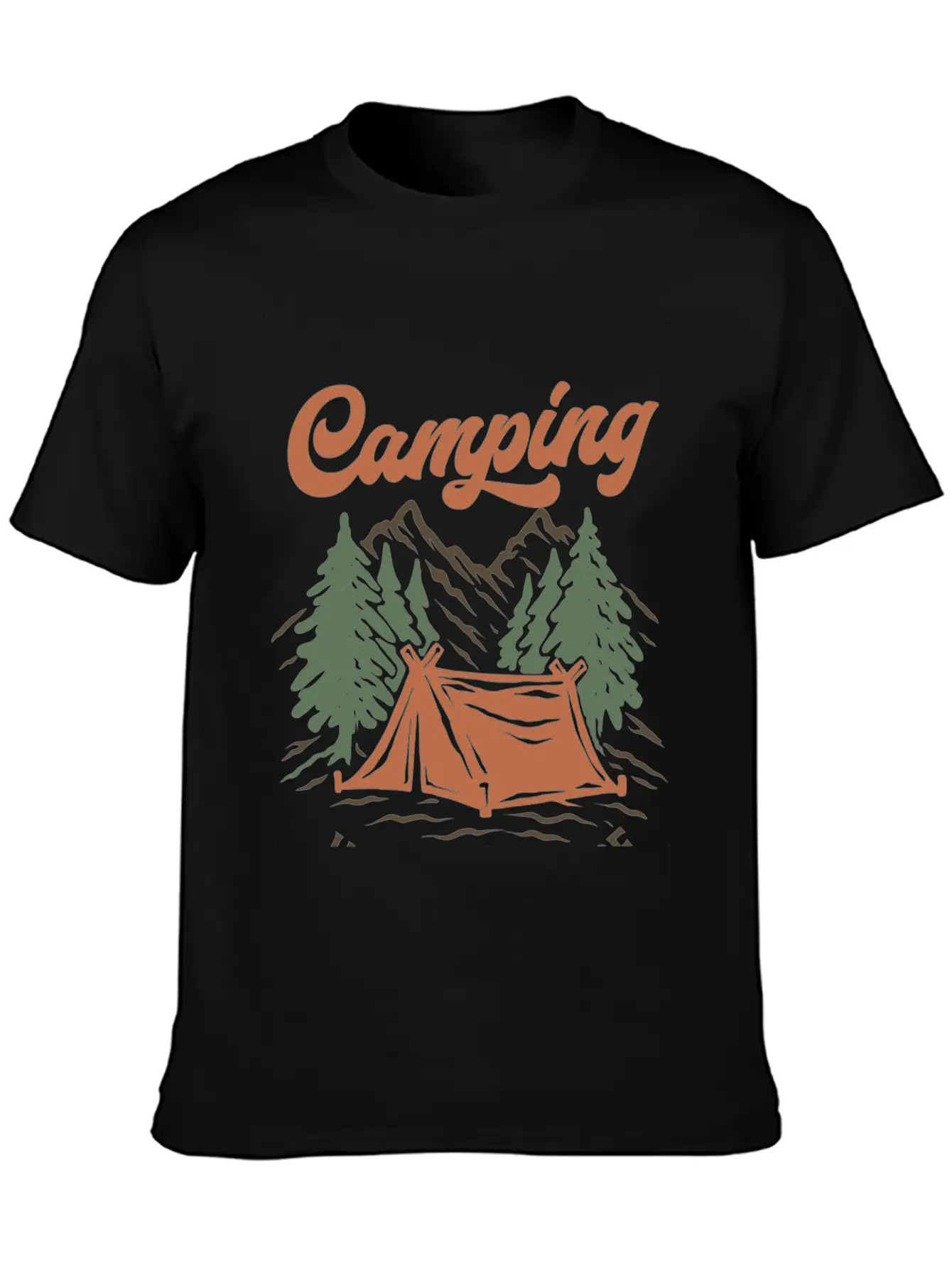 Camping Unisex Casual T-Shirt – Clean Design For Daily Comfort