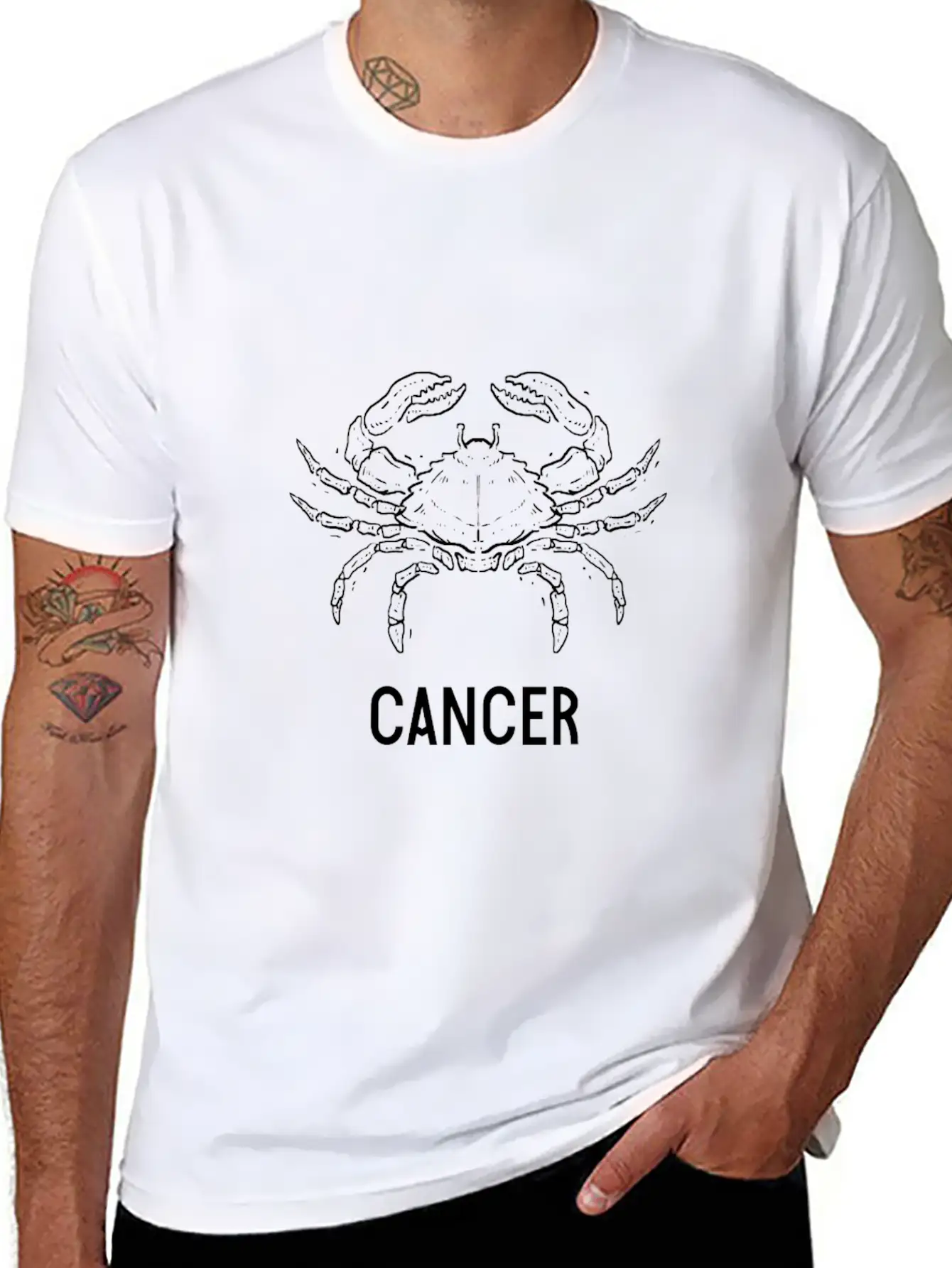 Cancer Astrology Birthday Gift Zodiac Signs Comfortable Minimalist Graphic Tee – Summer Style Essential