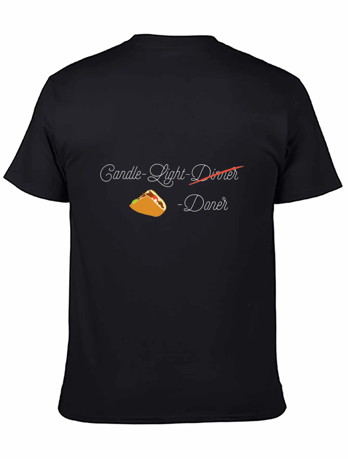 Candle Light Döner Comfortable Minimalist Graphic Tee – Summer Style Essential